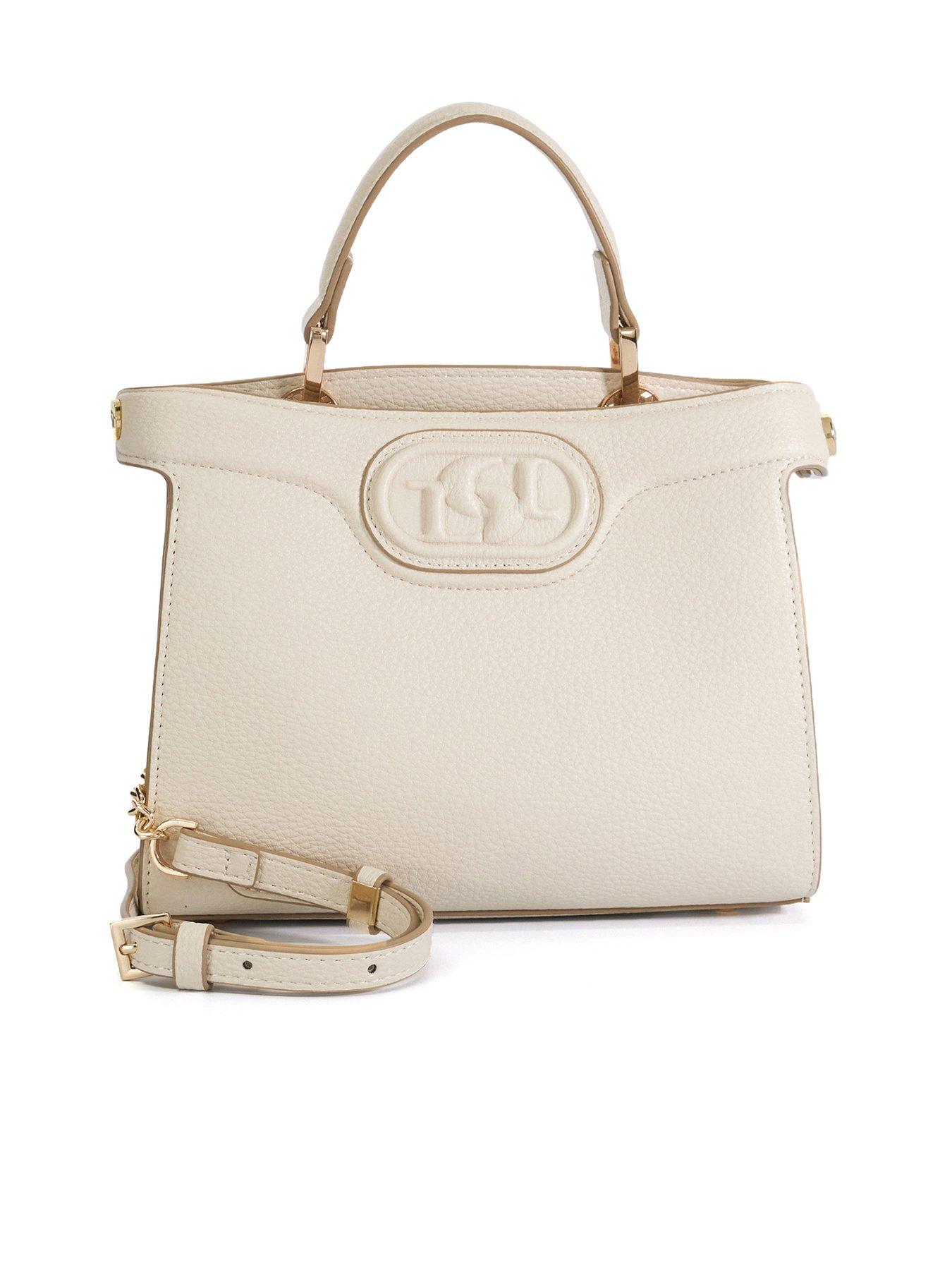 undefined Daily Embossed Logo Tote Bag - Cream