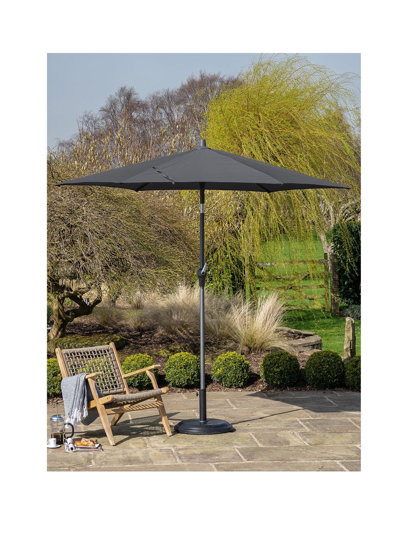 undefined Riva 2.5m Round Anthracite Parasol
