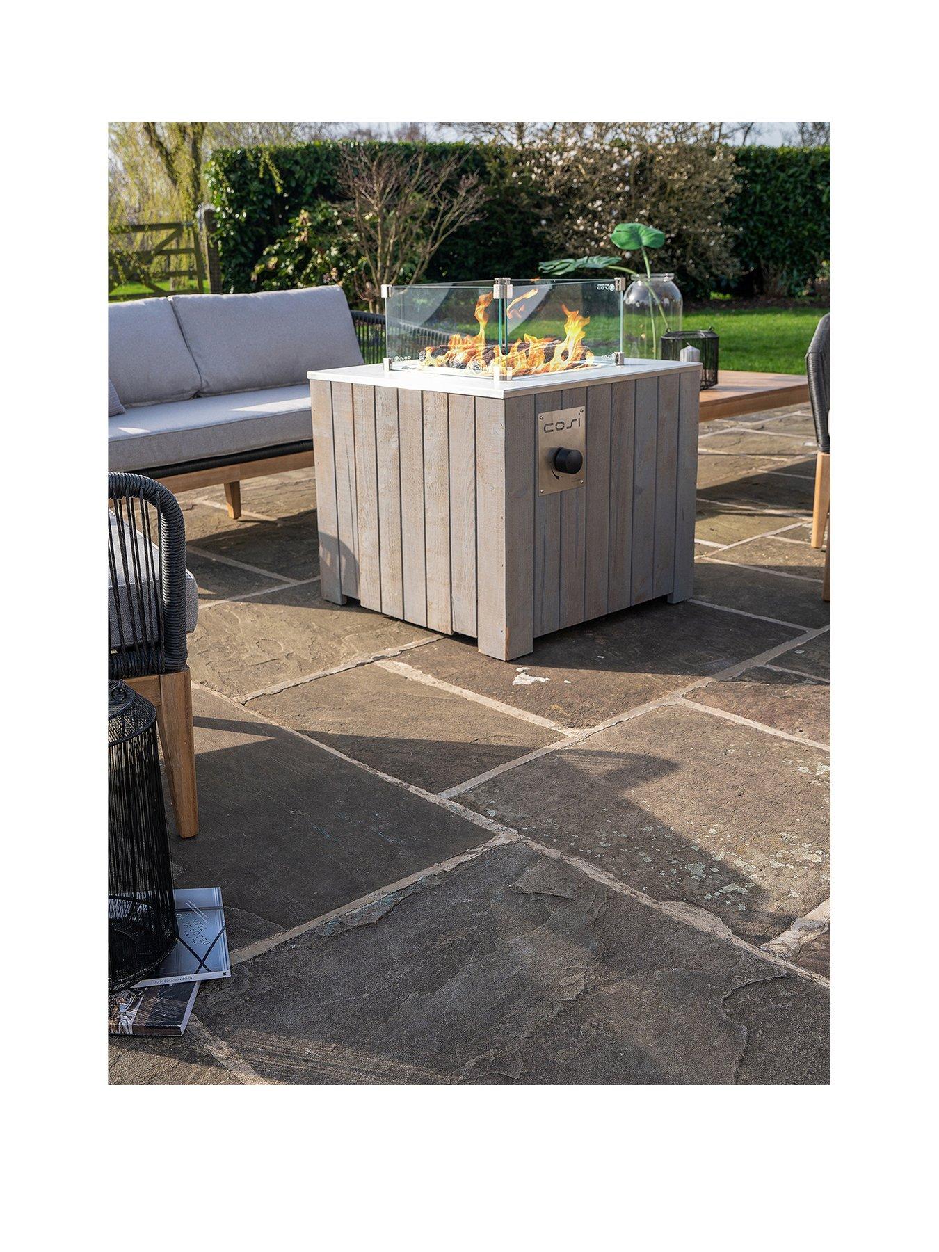 Product photograph of Pacific Lifestyle Cosicube 70 Grey Wash Fire Pit from very.co.uk