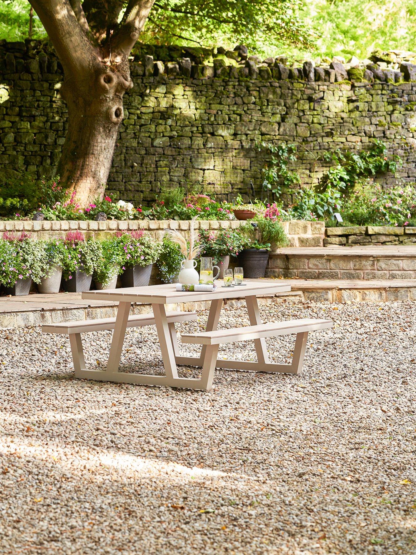 Image of Pacific Lifestyle Aruba Outdoor Bench Set
