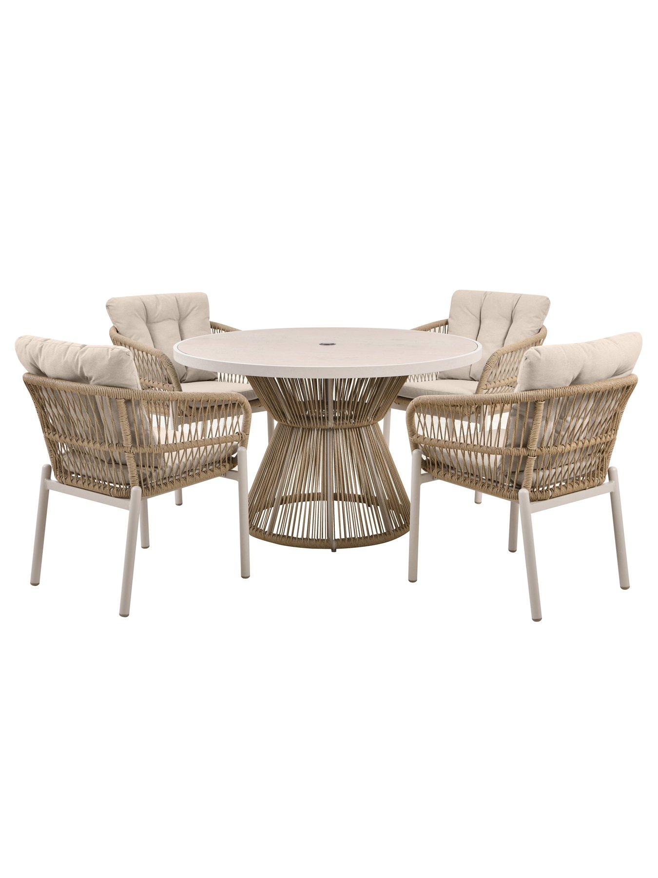 Image 4 of 6 of Pacific Lifestyle Martic Outdoor 4 Seater Dining Set