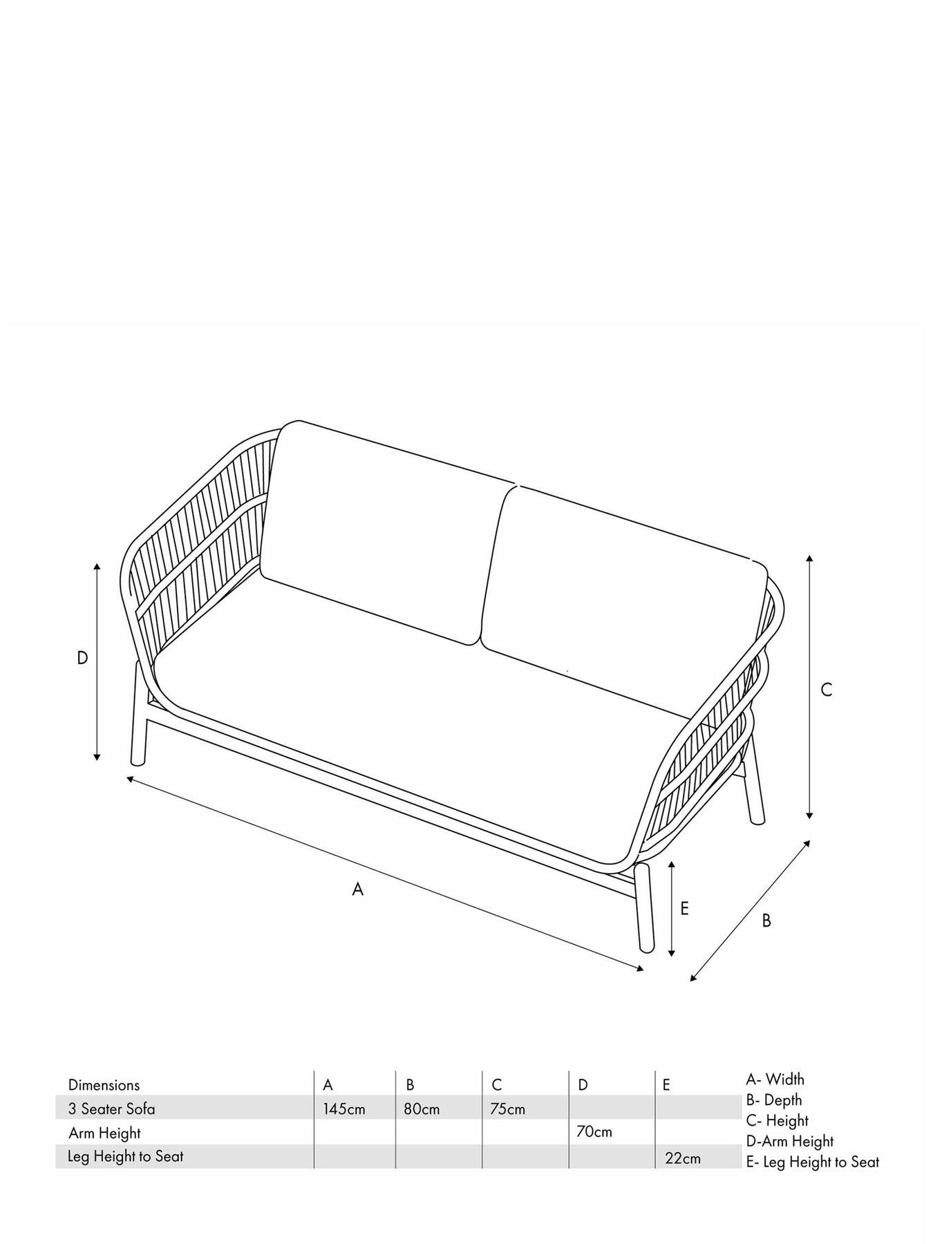 Image 6 of 6 of Pacific Lifestyle Martic Outdoor 2 Seater Sofa