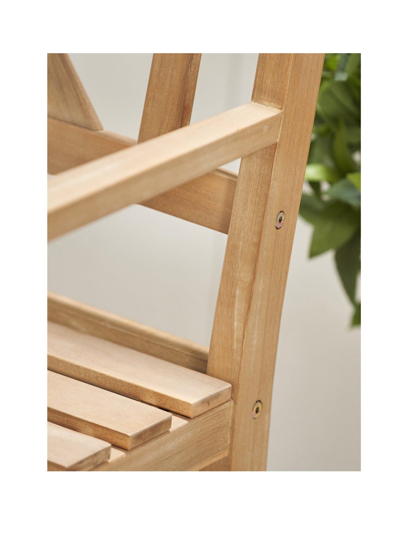 Image 2 of 6 of Pacific Lifestyle Cambridge Light Teak Outdoor 2 Seater Bench