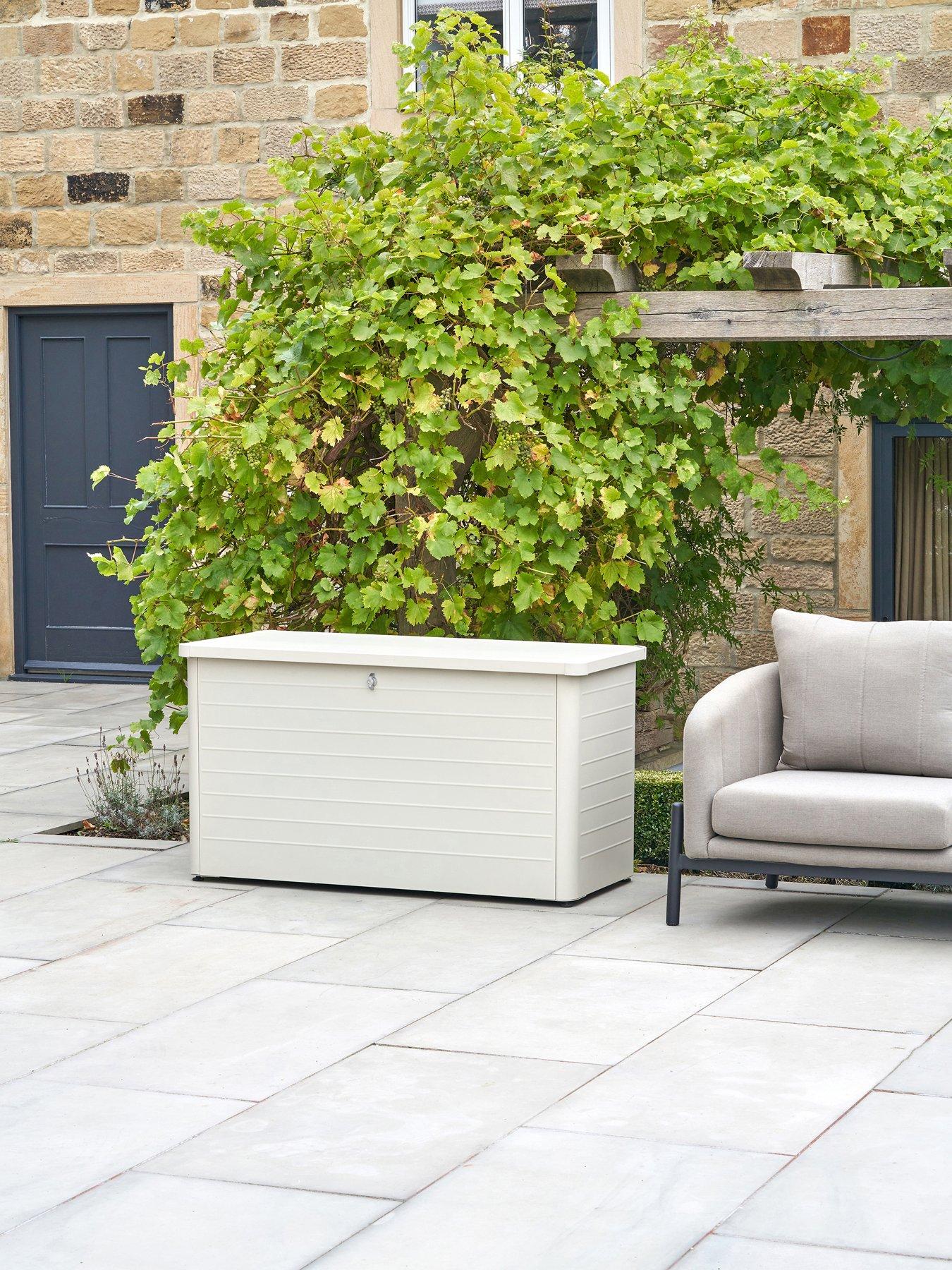 Pacific Lifestyle Rhode Island Small Galvanised Steel Cushion Box Pebble