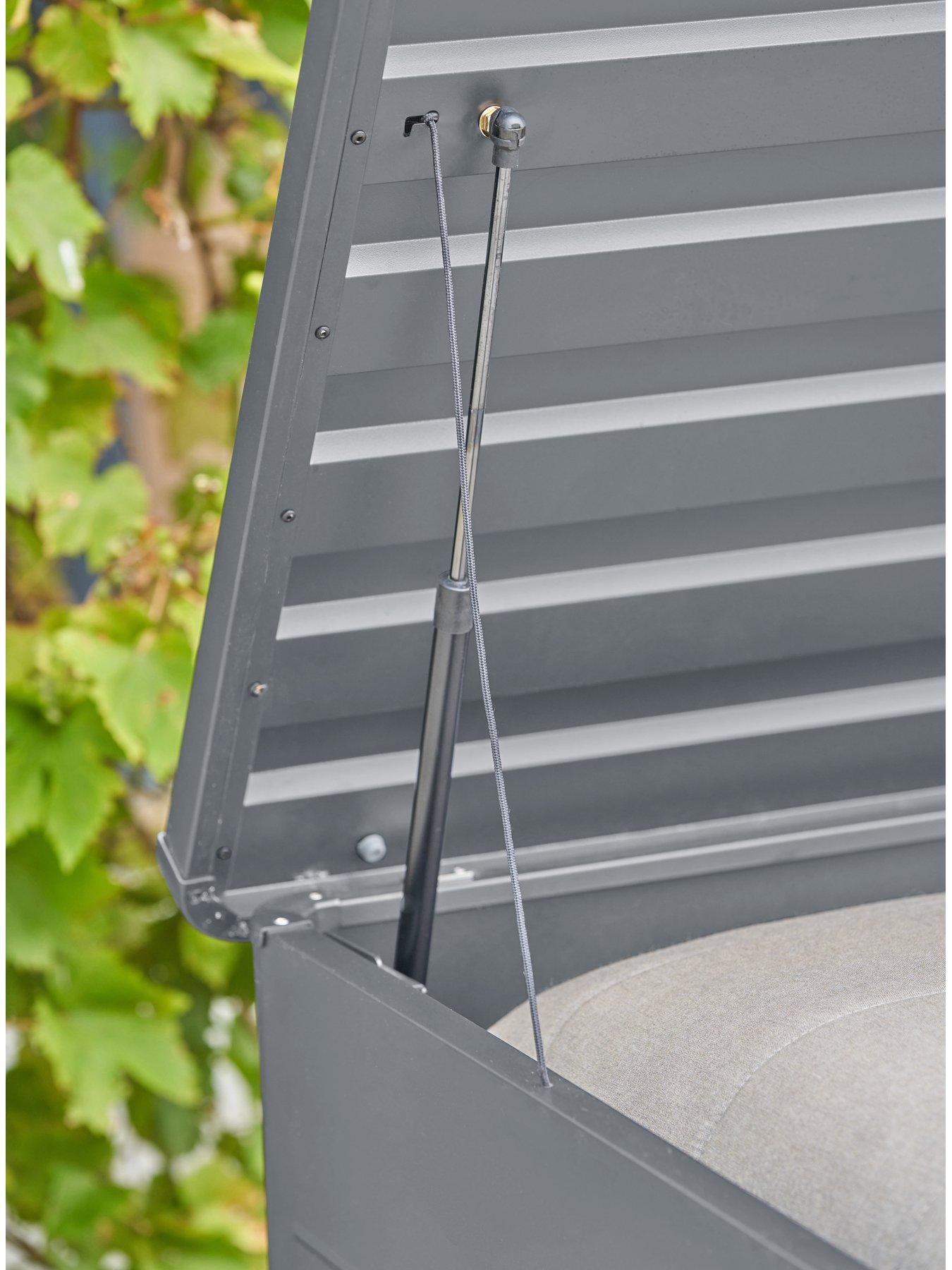 Image 5 of 6 of Pacific Lifestyle Rhode Island Large Galvanised Steel Cushion Box Anthracite