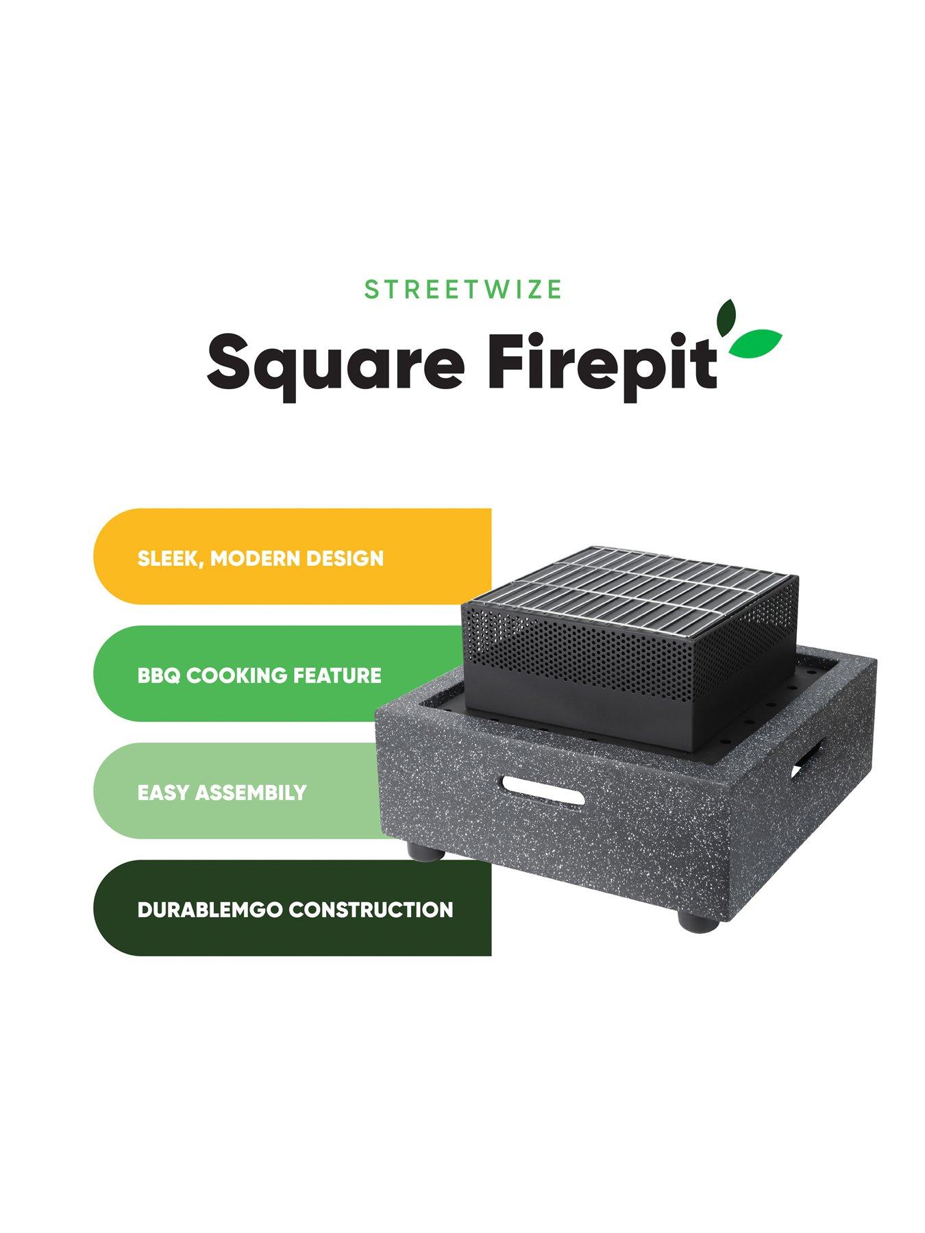 Image 5 of 7 of Streetwize MGO Square Firepit/BBQ