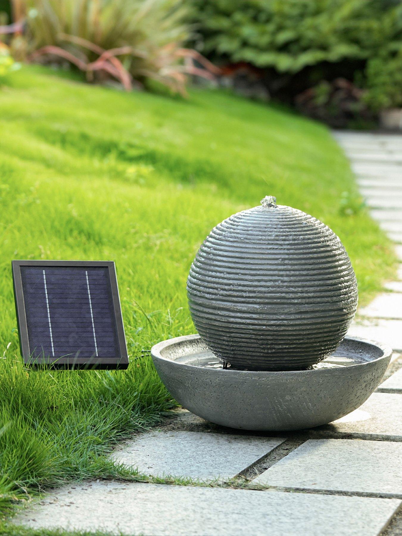 undefined Solar Ball Water Feature With Battery Back-up