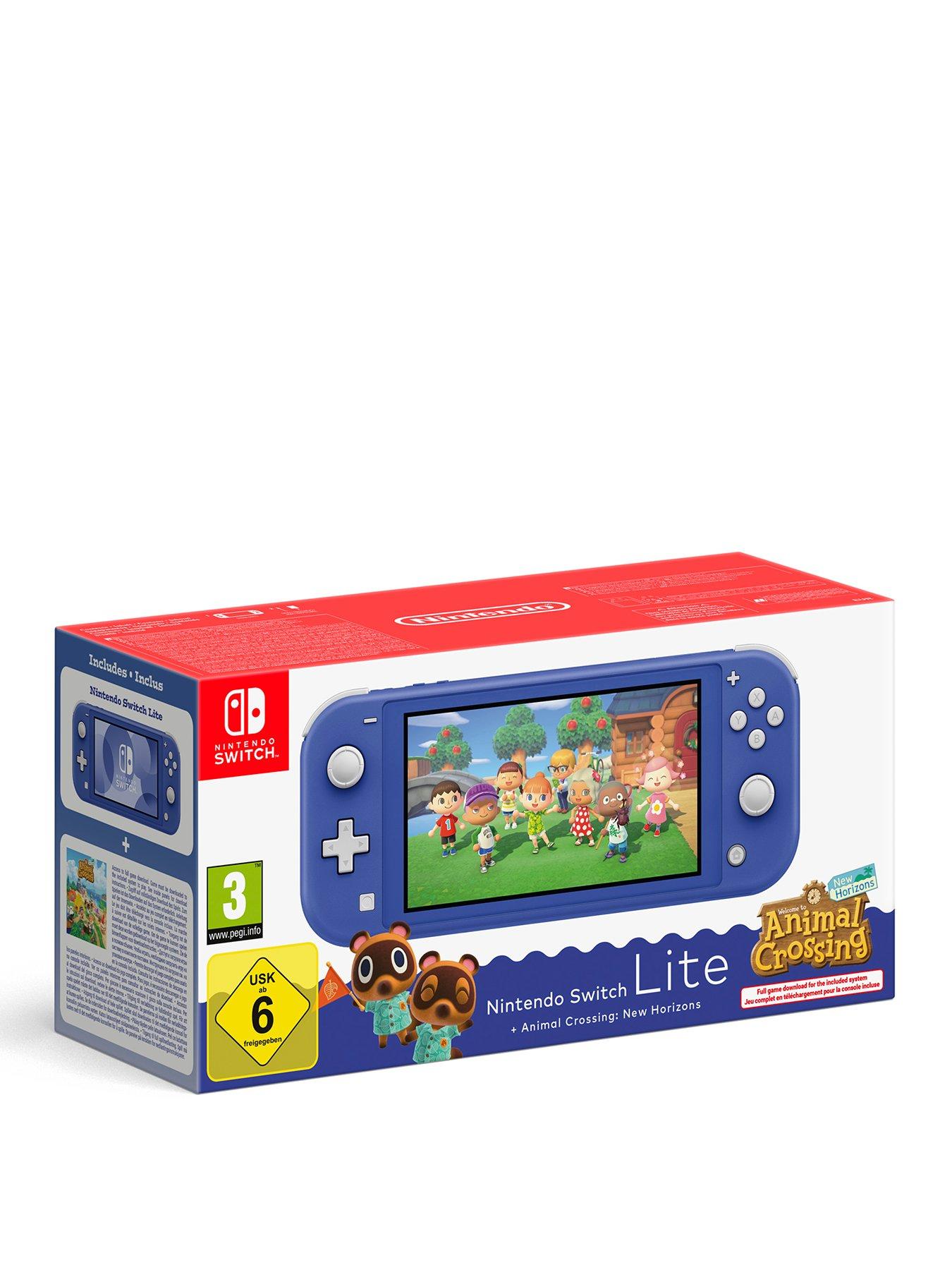 Nintendo Switch Lite (Blue) Animal Crossing New Horizons Very