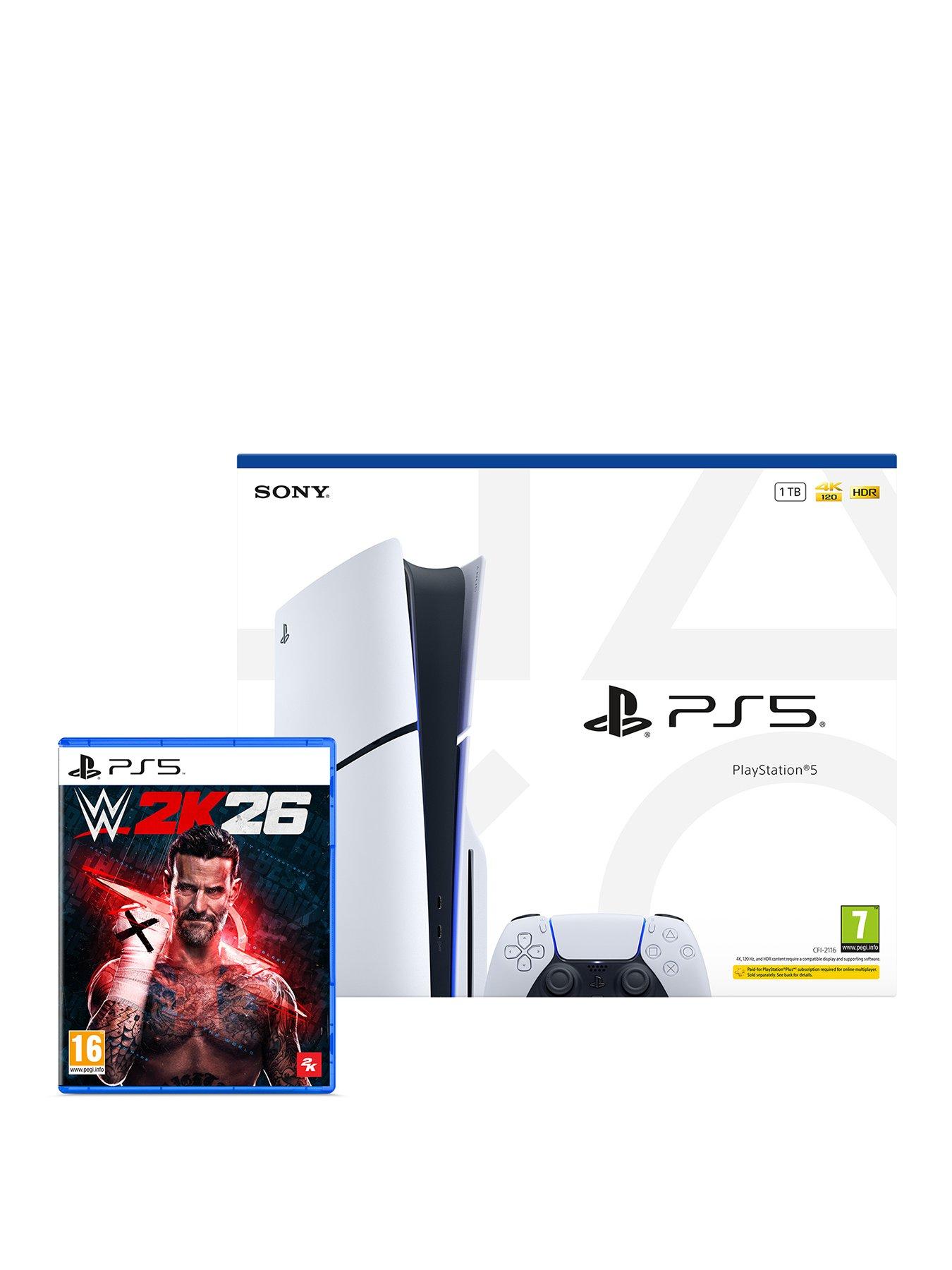 Playstation PlayStation®5 Disc Console – 1TB  &  WWE 2K26