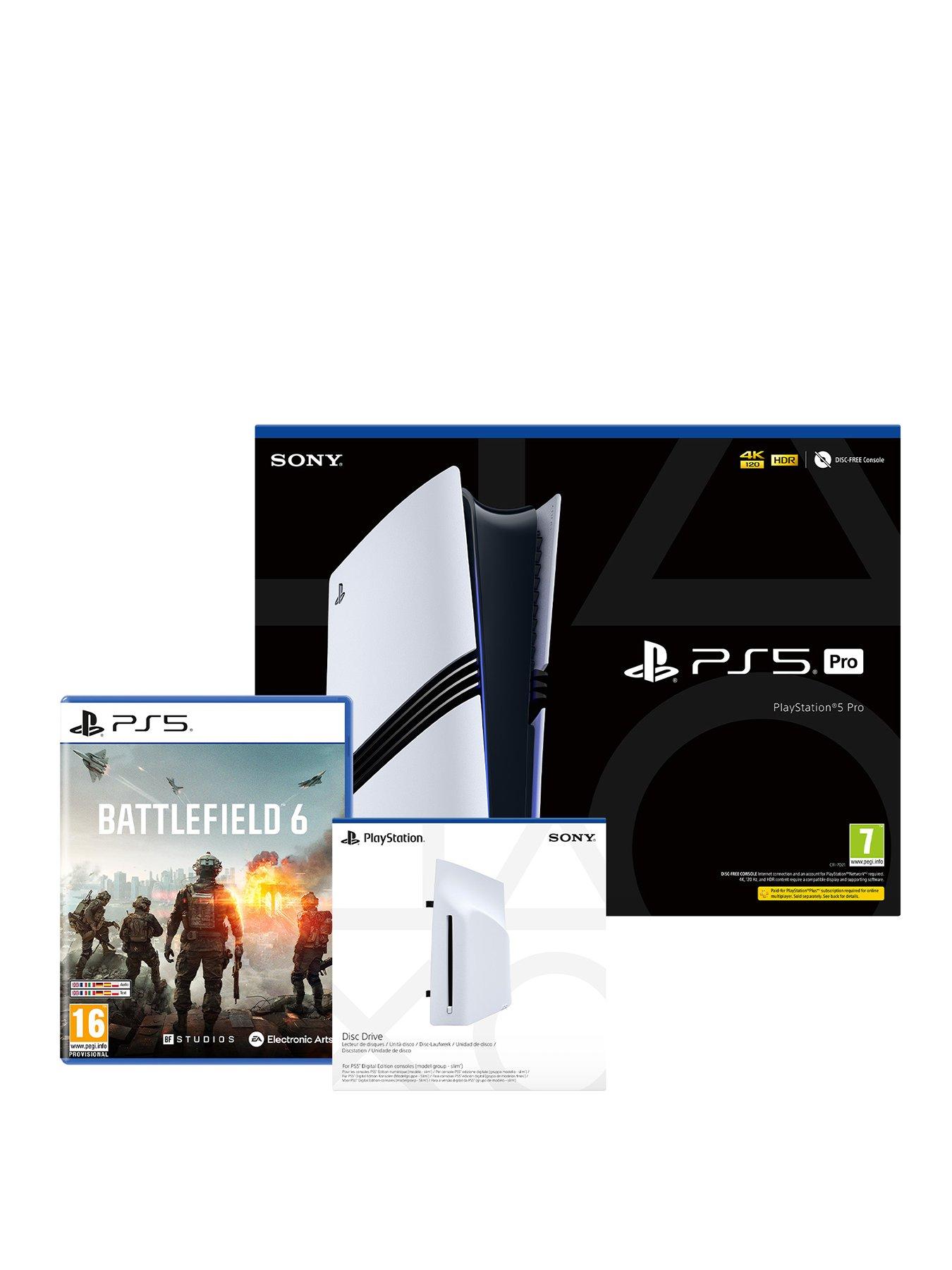 PlayStation 5 Pro Console with Battlefield 6  &  Disc Drive