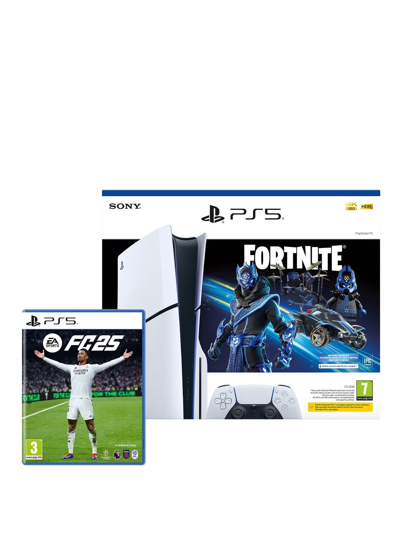 PlayStation 5 Disc Console - Fortnite® Cobalt Star Bundle & EA SPORTS FC™ 25