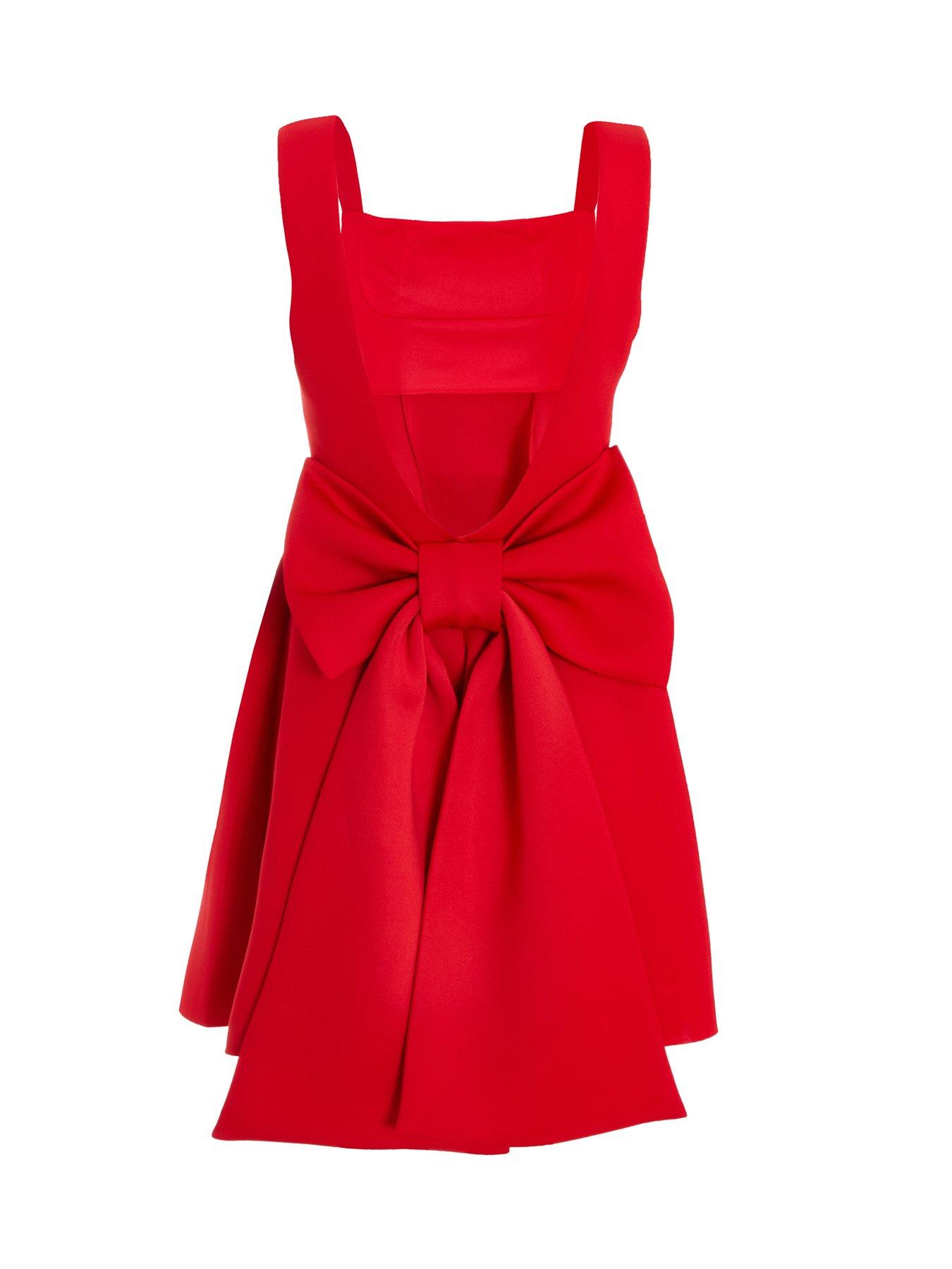 strapless open back dress Annie Ruffle Shoulder Strap Mini Dress Orange