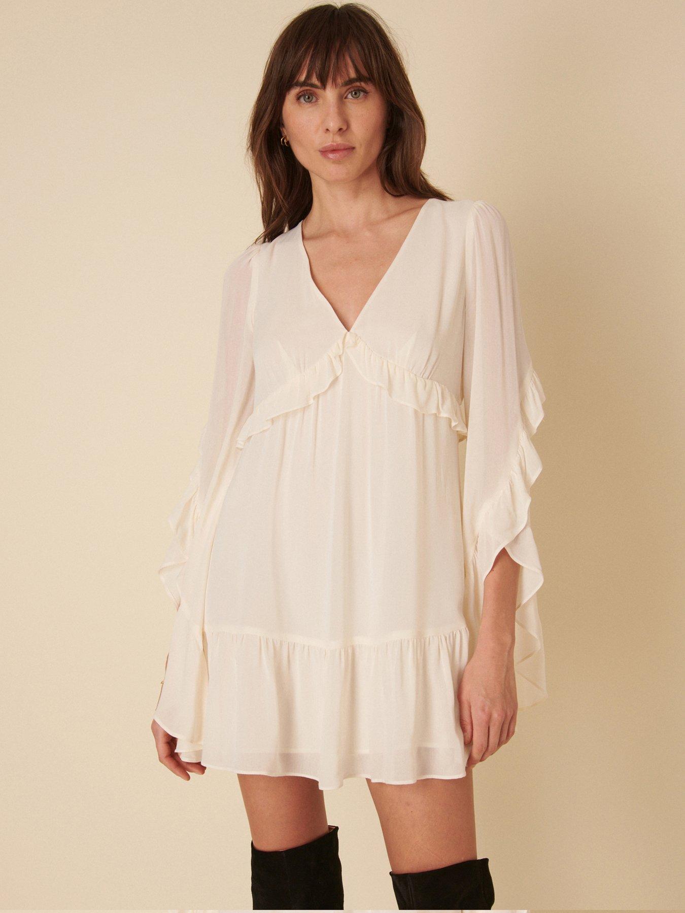 Nobodys Child Jojo Mini Dress, Cream, Size 14, Women
