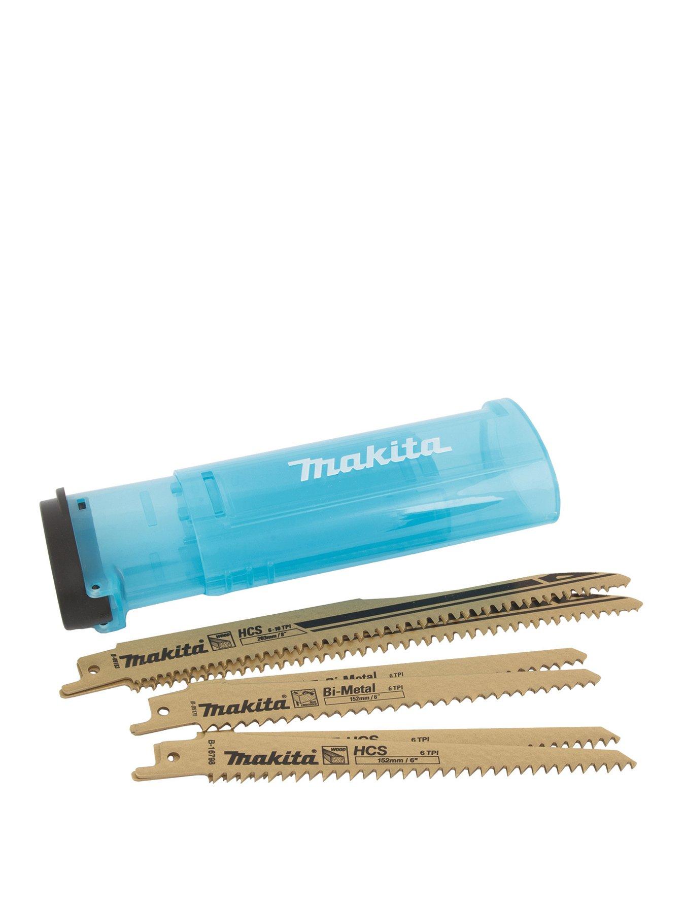 Product photograph of Makita 6 Piece Reciprocating Saw Blade Set from very.co.uk