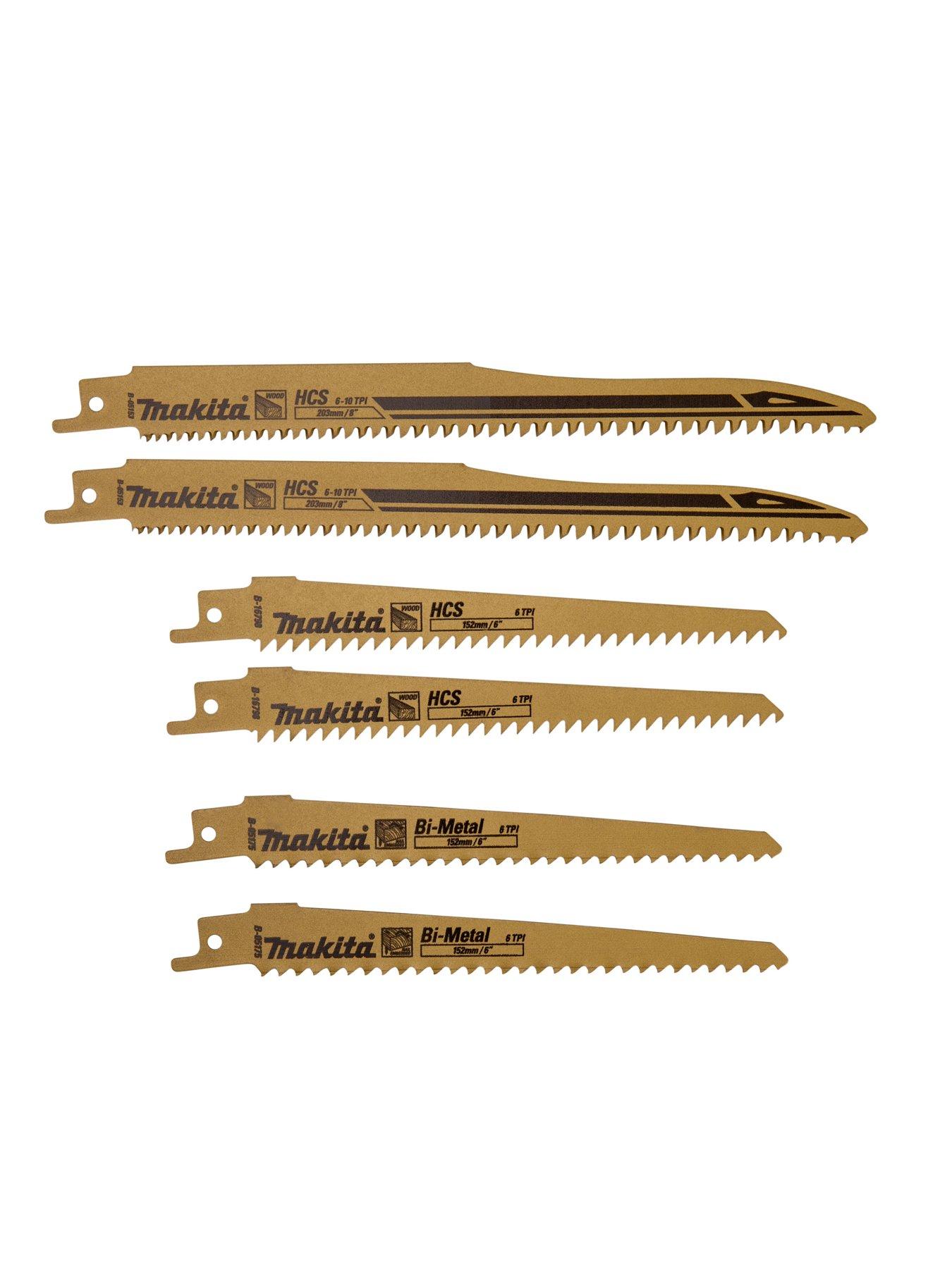 Image 3 of 6 of Makita 6 Piece Reciprocating Saw Blade Set