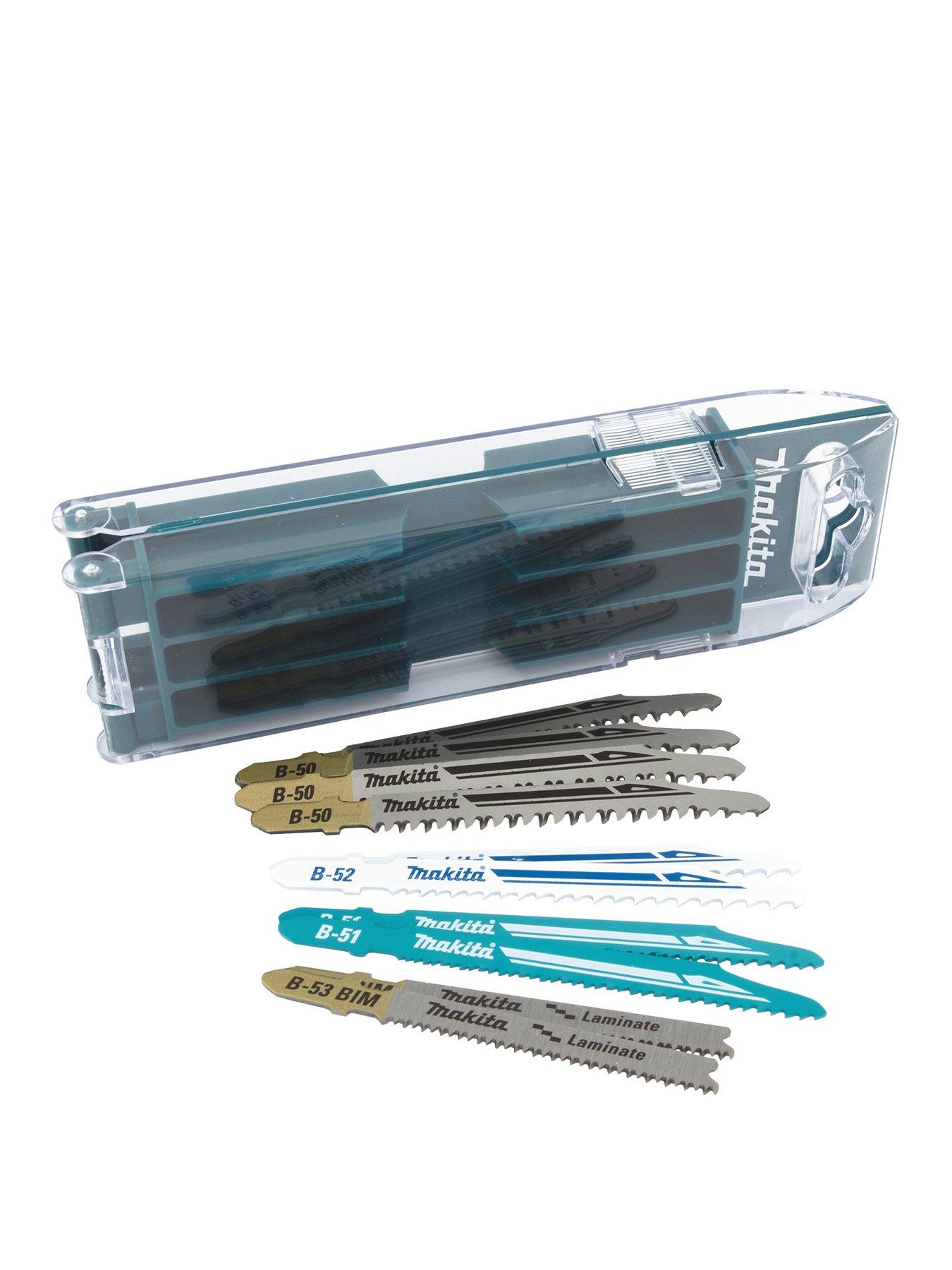Product photograph of Makita 10 Assorted Piece Jigsaw Blade Set For Wood Metal Amp Laminates from very.co.uk