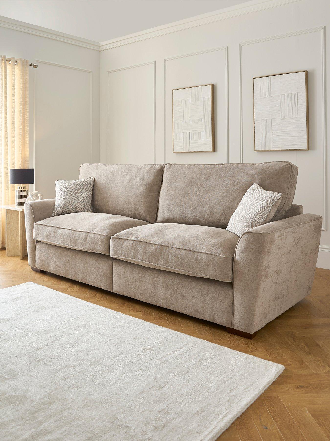 The Very Collection Treviso 4 Seater Fabric Sofa - Made to Order in the UK - FSC® Certified