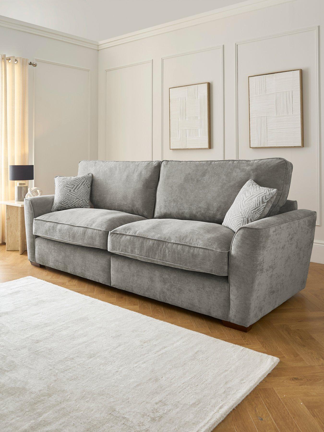 The Very Collection Treviso 4 Seater Fabric Sofa - Made to Order in the UK - FSC® Certified