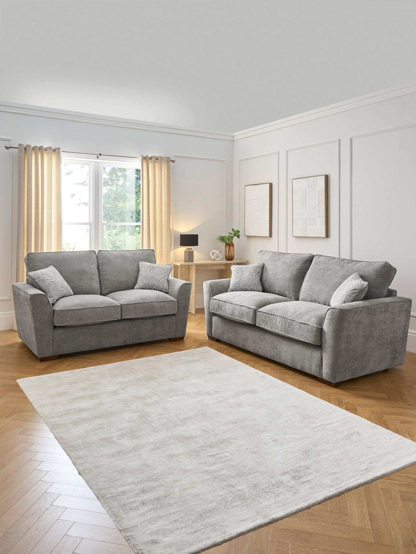 The Very Collection Treviso 3 + 2 Seater Fabric Sofa Set (Buy  &  SAVE!) - Made to Order in the UK - FSC® Certified