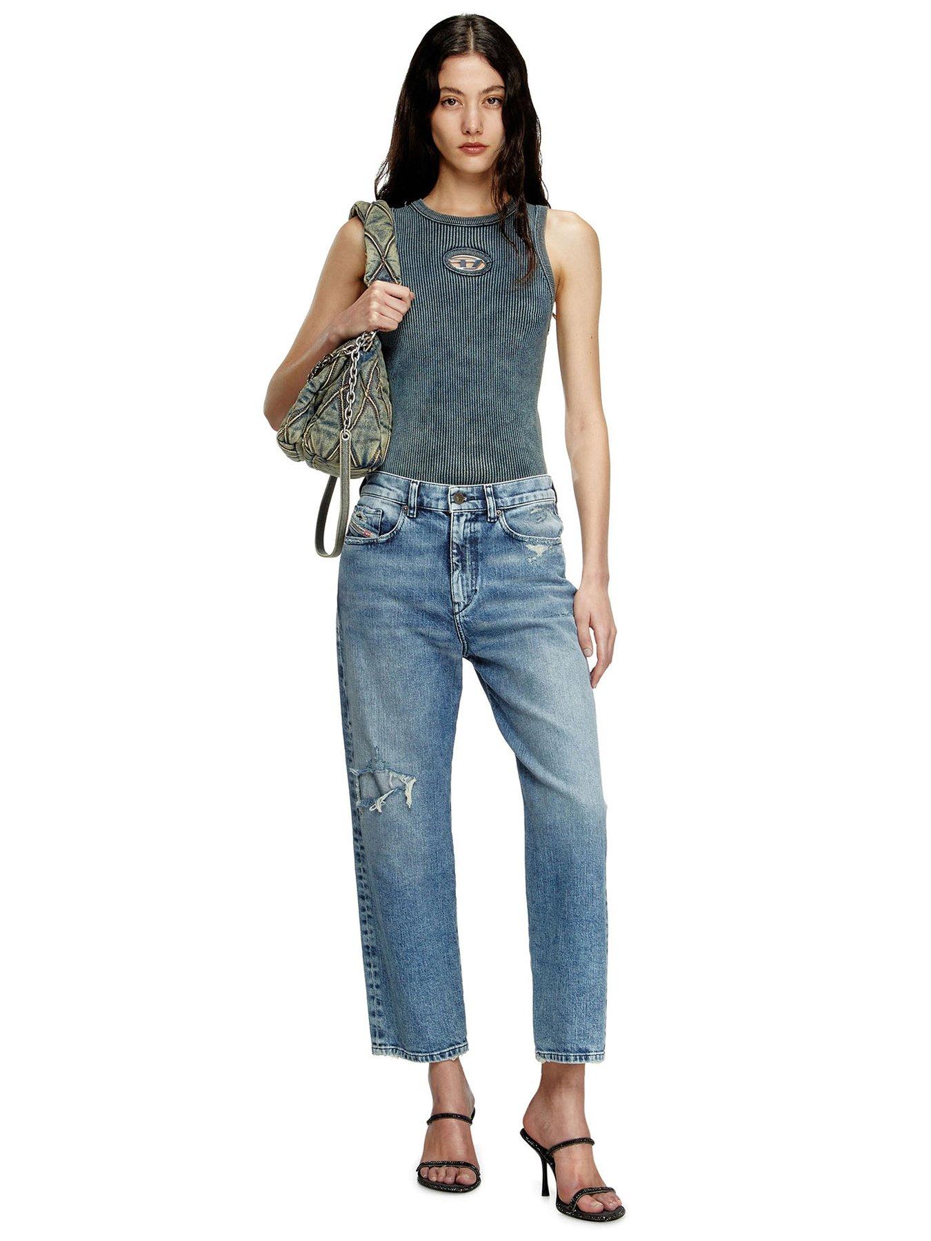 Image 3 of 4 of Diesel 2016 D-air Straight Fit Jeans - Mid Wash