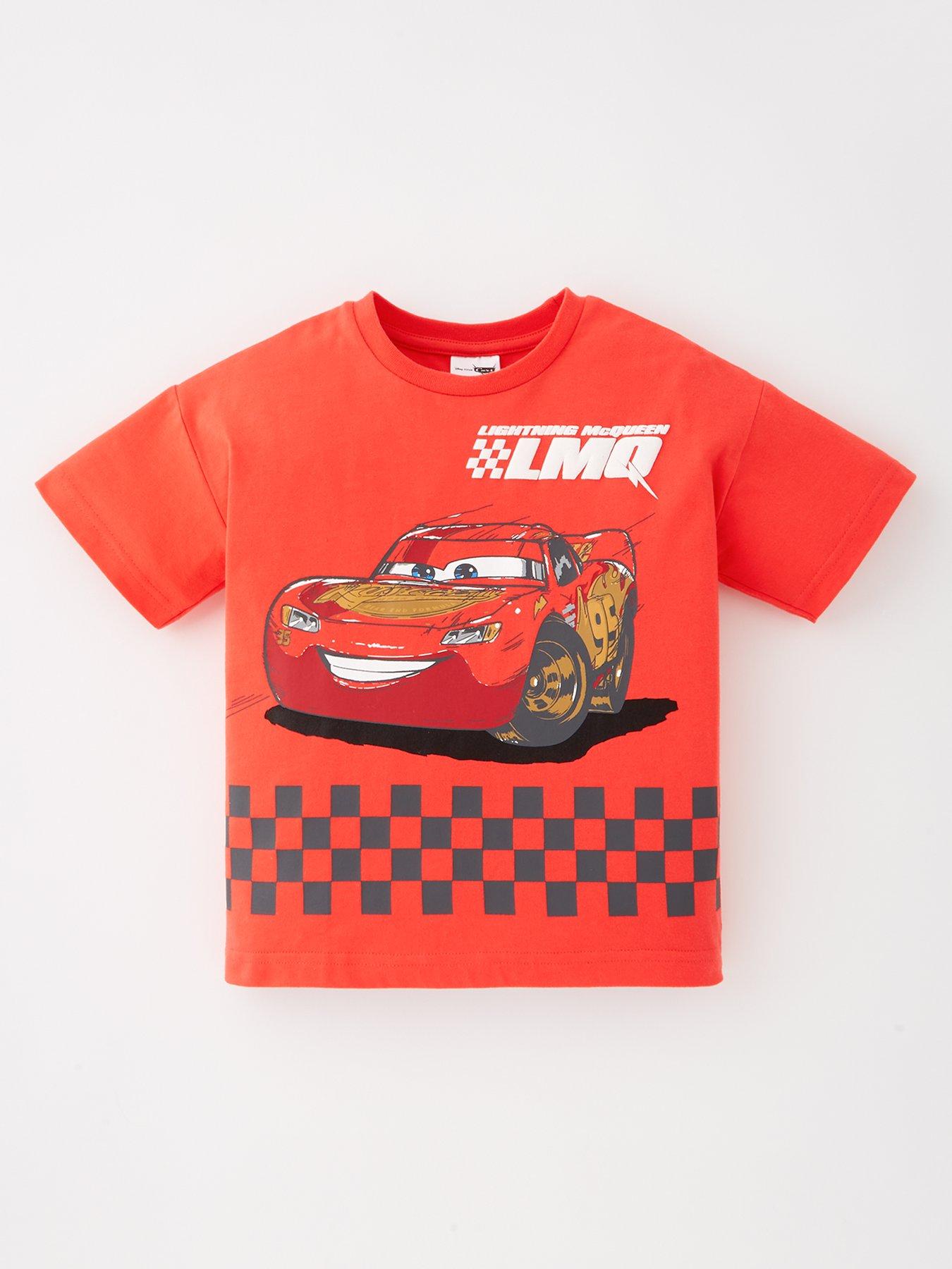 Image 1 of 5 of Disney Cars Oversized T-Shirt - Red
