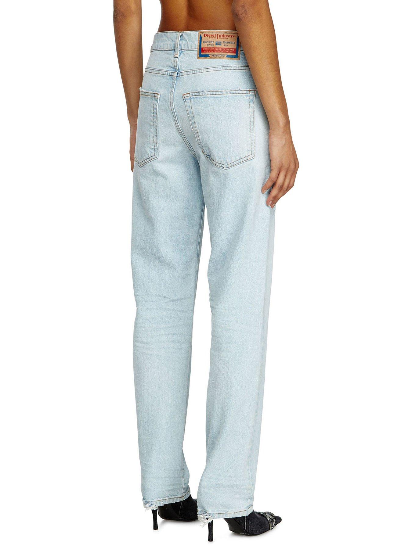 Image 2 of 5 of Diesel 1988 D-Ark Straight Fit Jeans - Light Wash