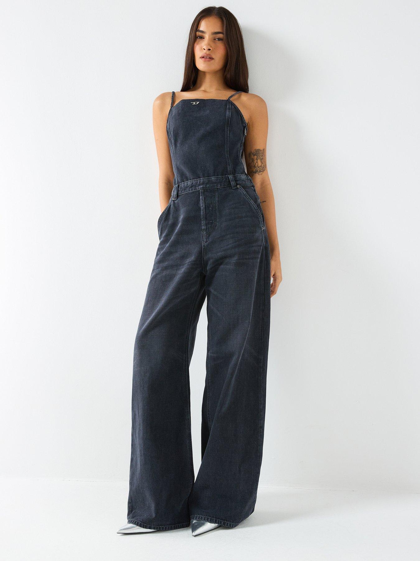 Diesel De-Vors Denim Jumpsuit - Dark Wash