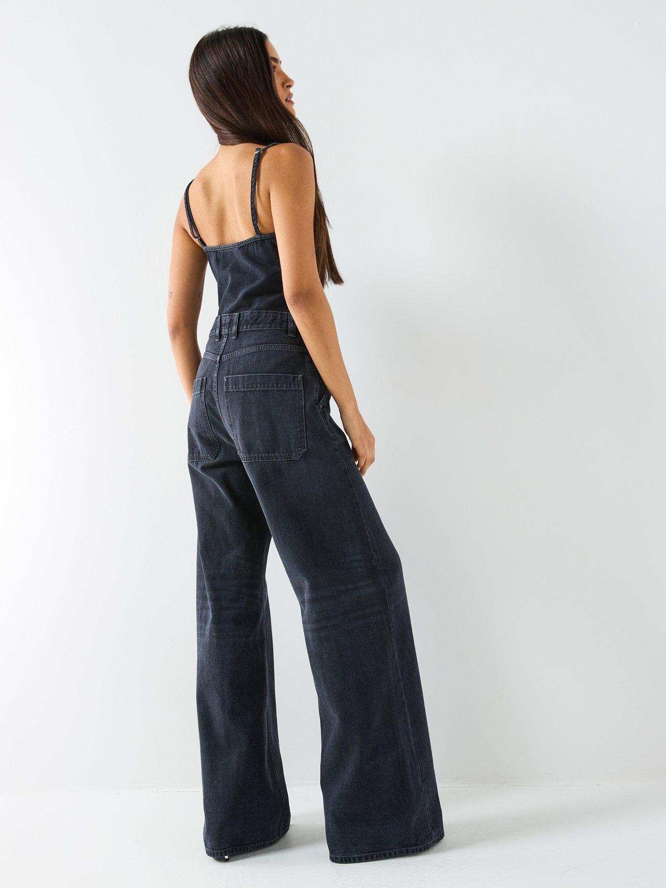 Diesel De-Vors Denim Jumpsuit - Dark Wash | Very