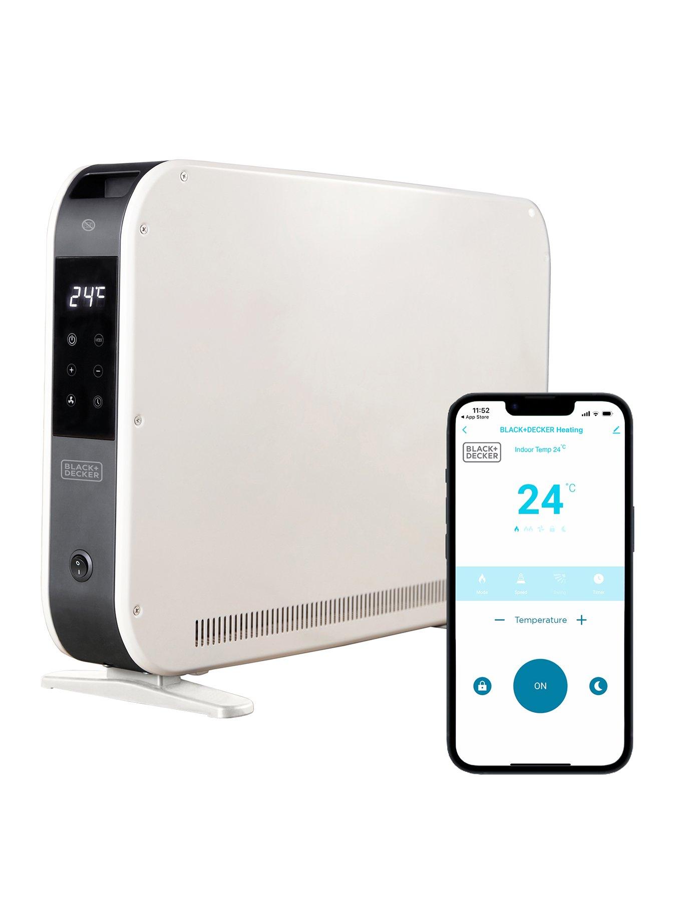 Black & Decker 2.2kW Smart Convection Turbo Heater - White