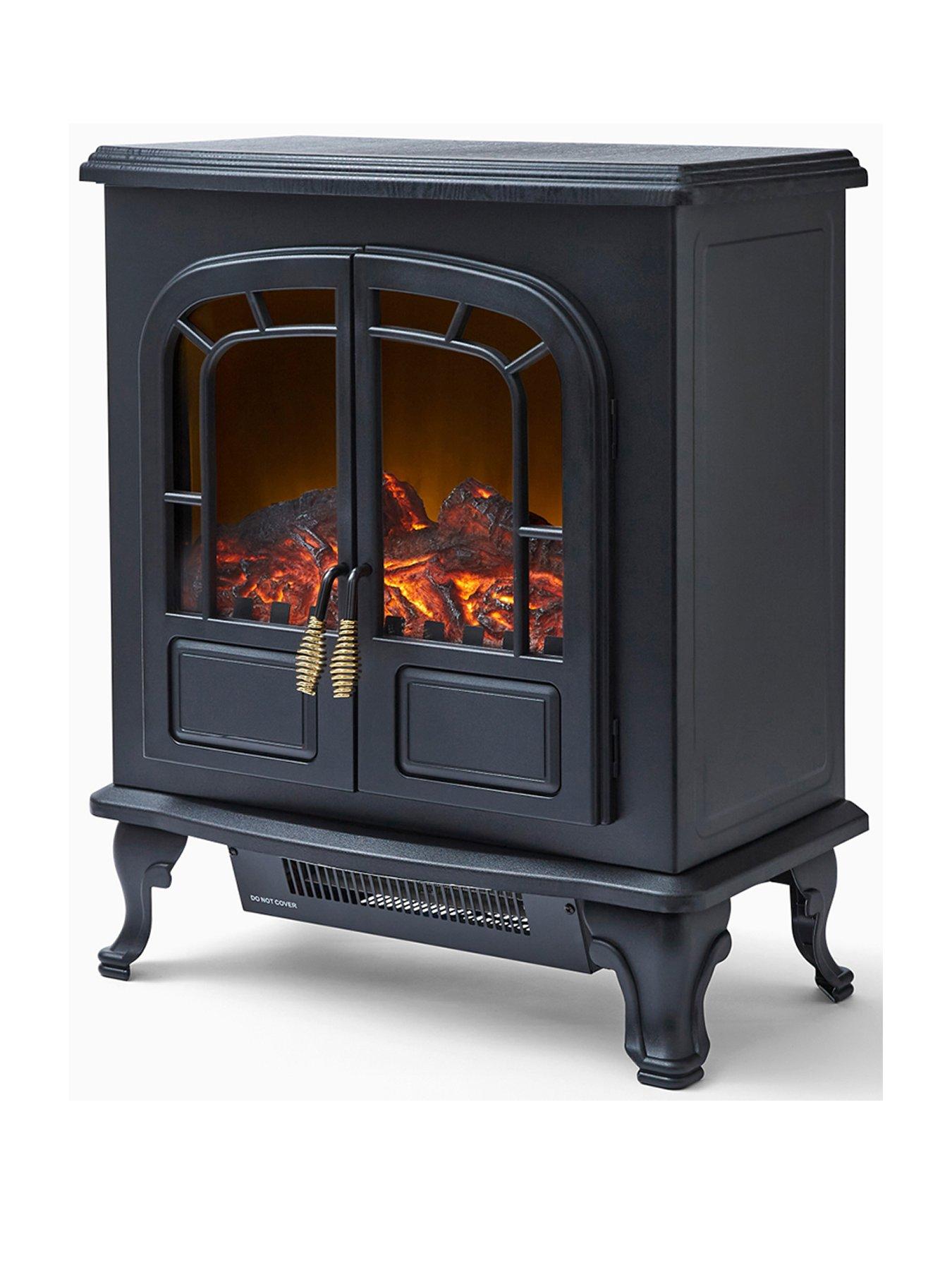 Warmlite 2kW Wingham Log Effect Stove Fire - Black