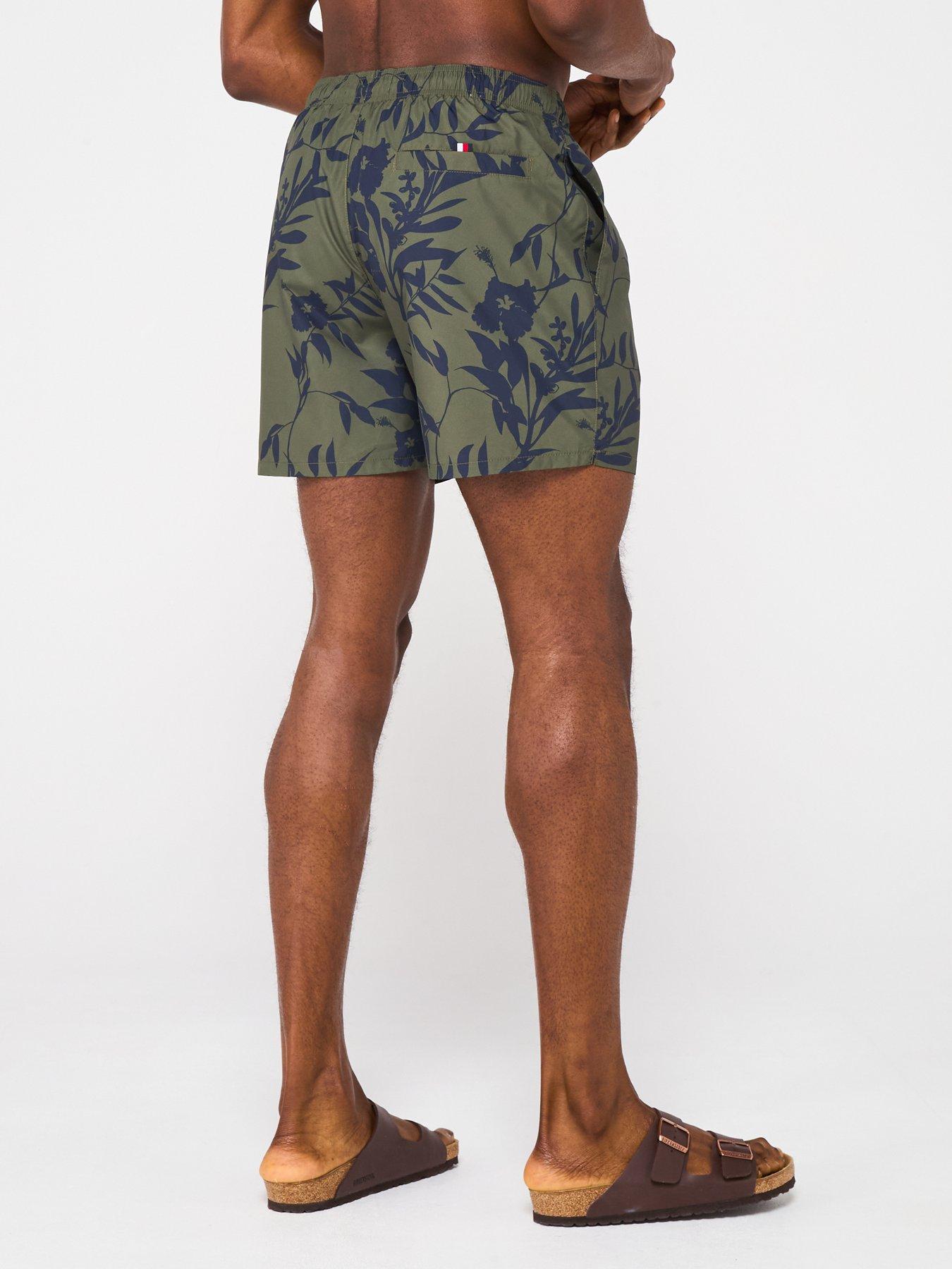 Image 2 of 5 of Tommy Hilfiger Medium Drawstring Floral Print Swim Shorts - Multi