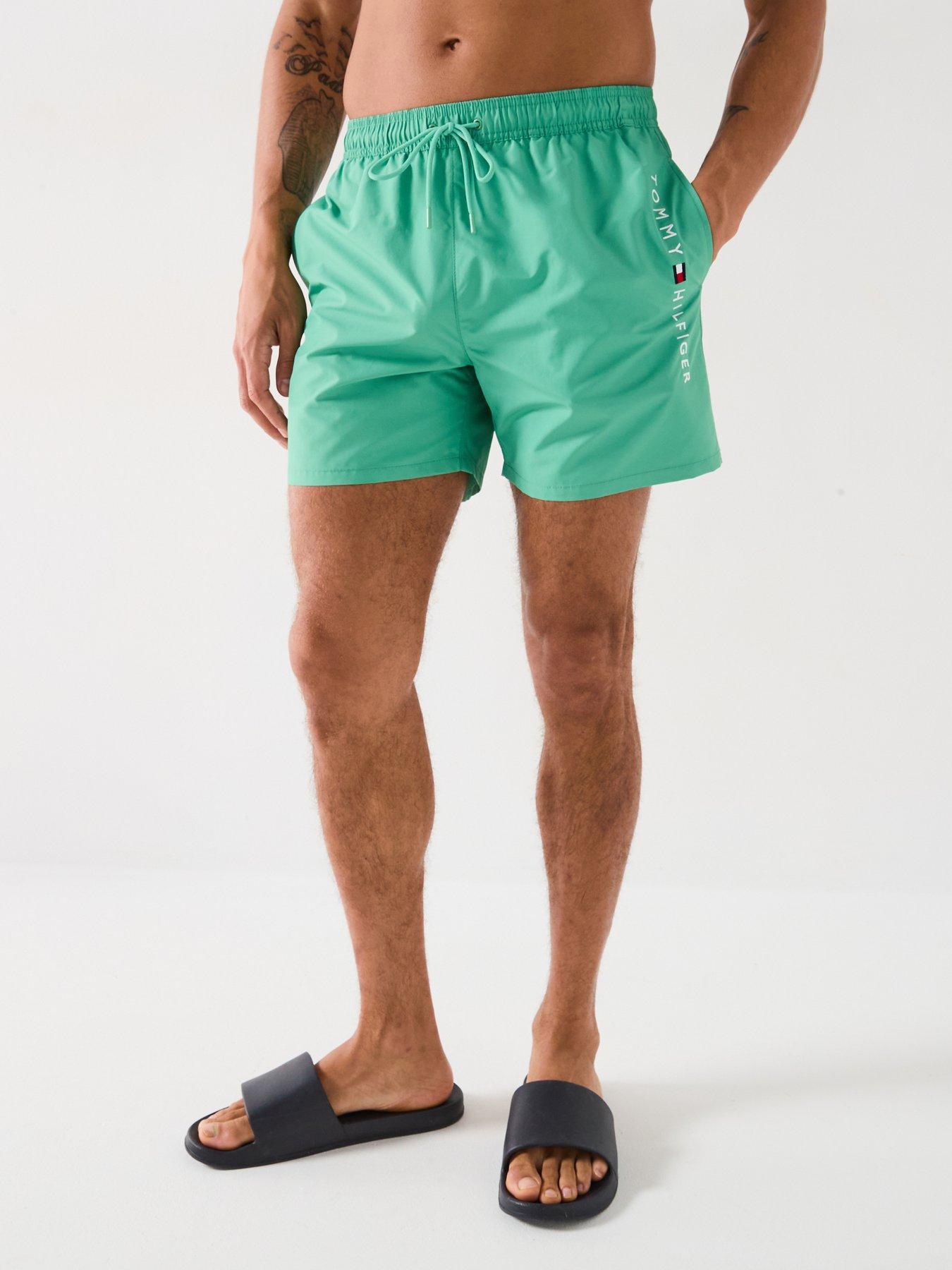 undefined Medium Drawstring Swim Shorts - Dark Green