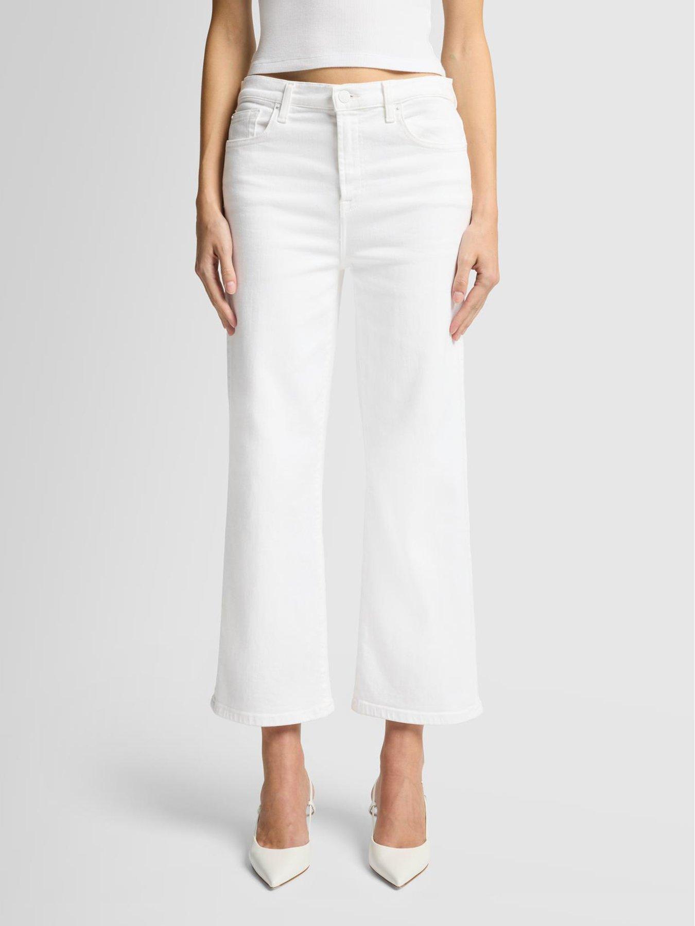 undefined Alexa Soleil Cropped Jeans - White