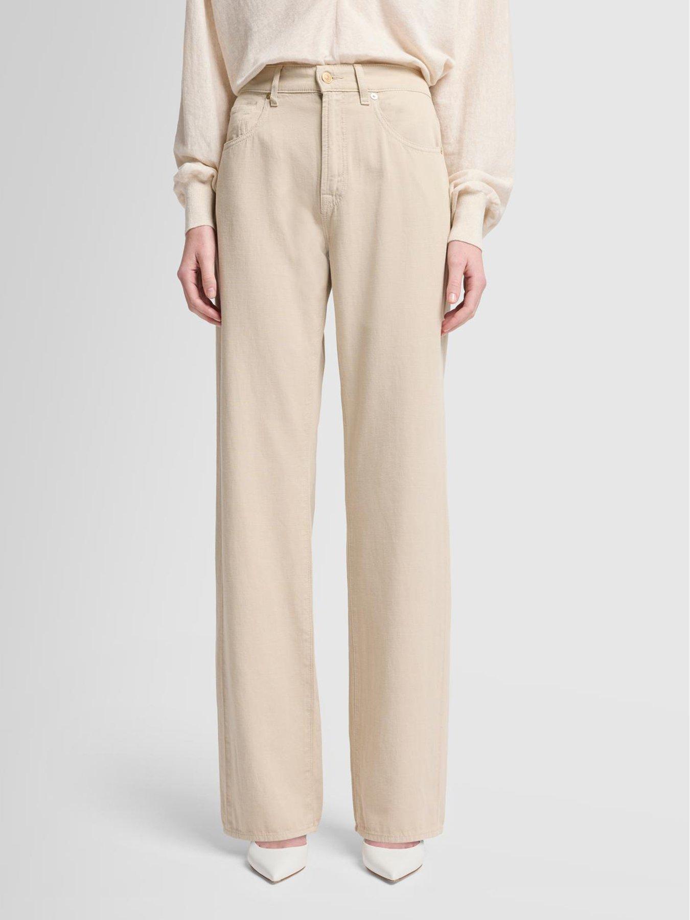 undefined Tess Linen Trousers - Beige