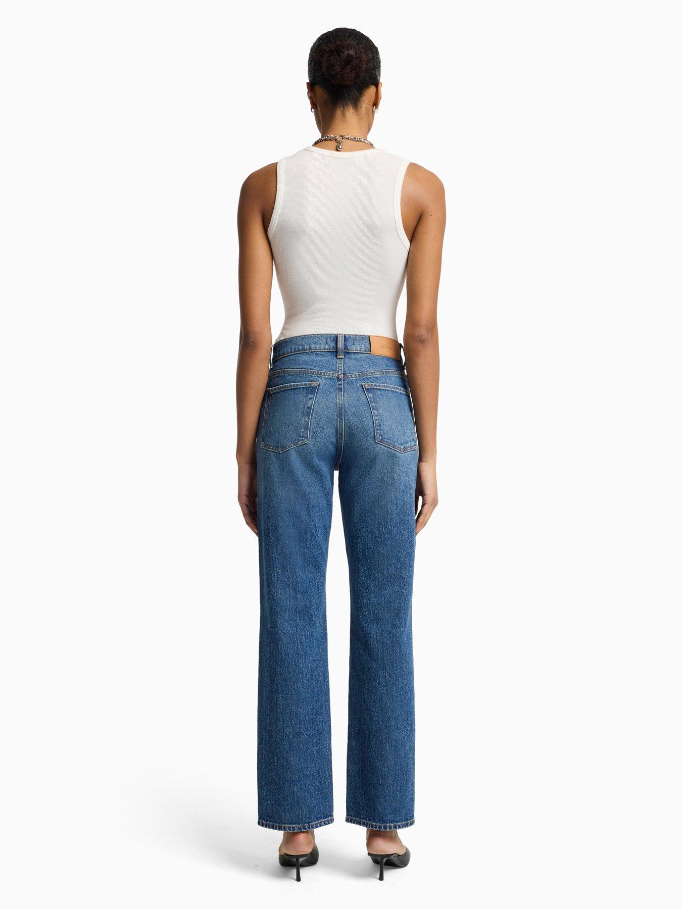 Image 4 of 6 of 7 FOR ALL MANKIND Logan Stovepipe Jasper Jeans - Mid Wash