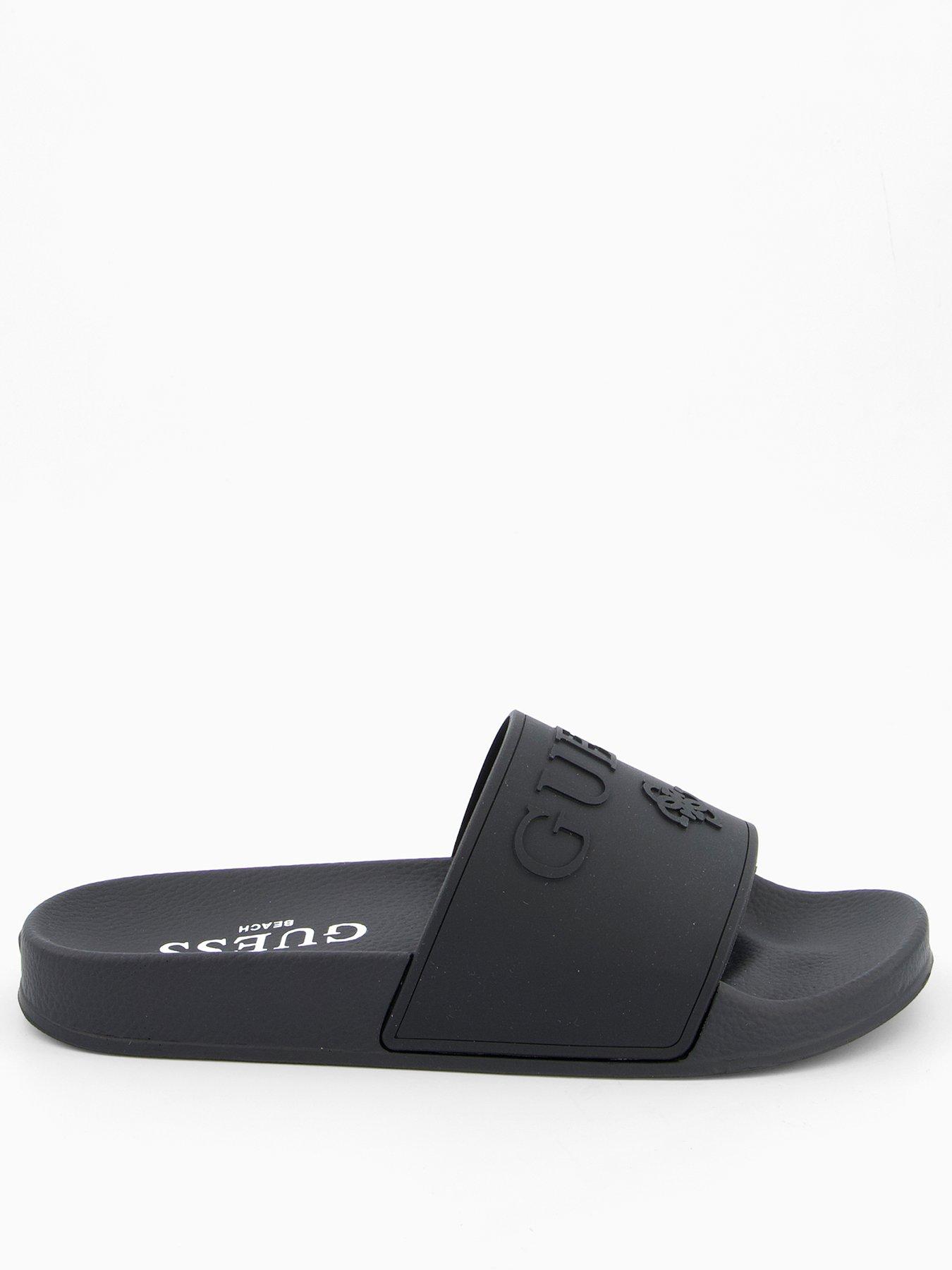 Image 2 of 6 of Guess Beach Sliders - Black