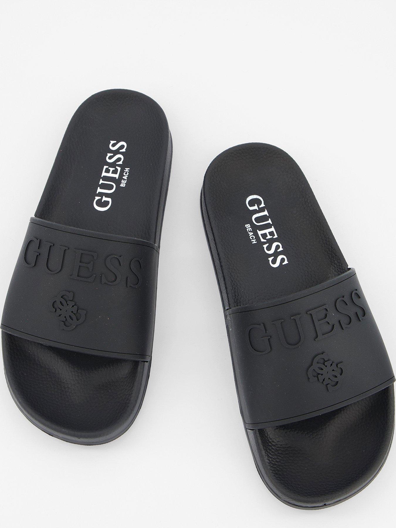 Image 3 of 6 of Guess Beach Sliders - Black