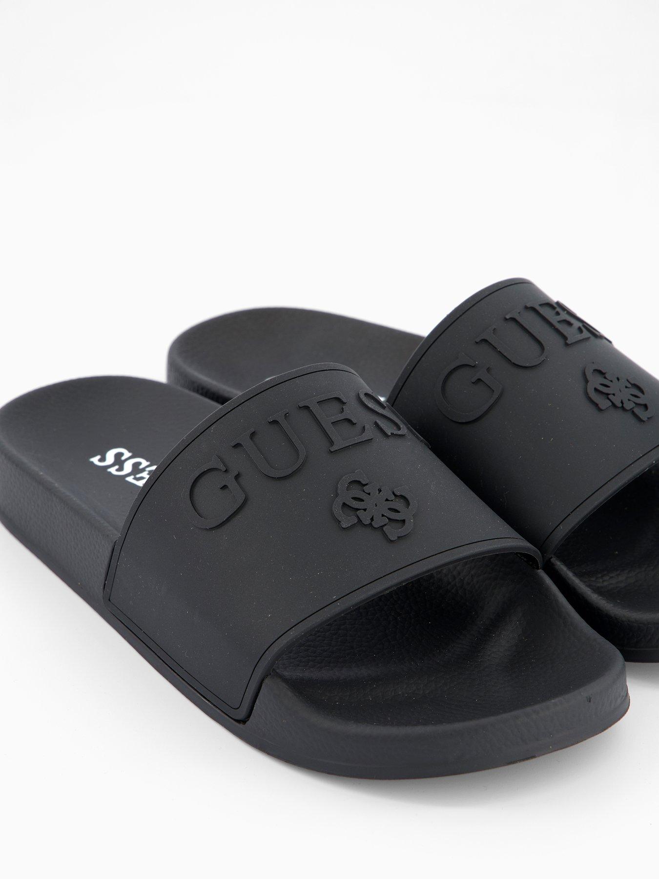 Image 5 of 6 of Guess Beach Sliders - Black