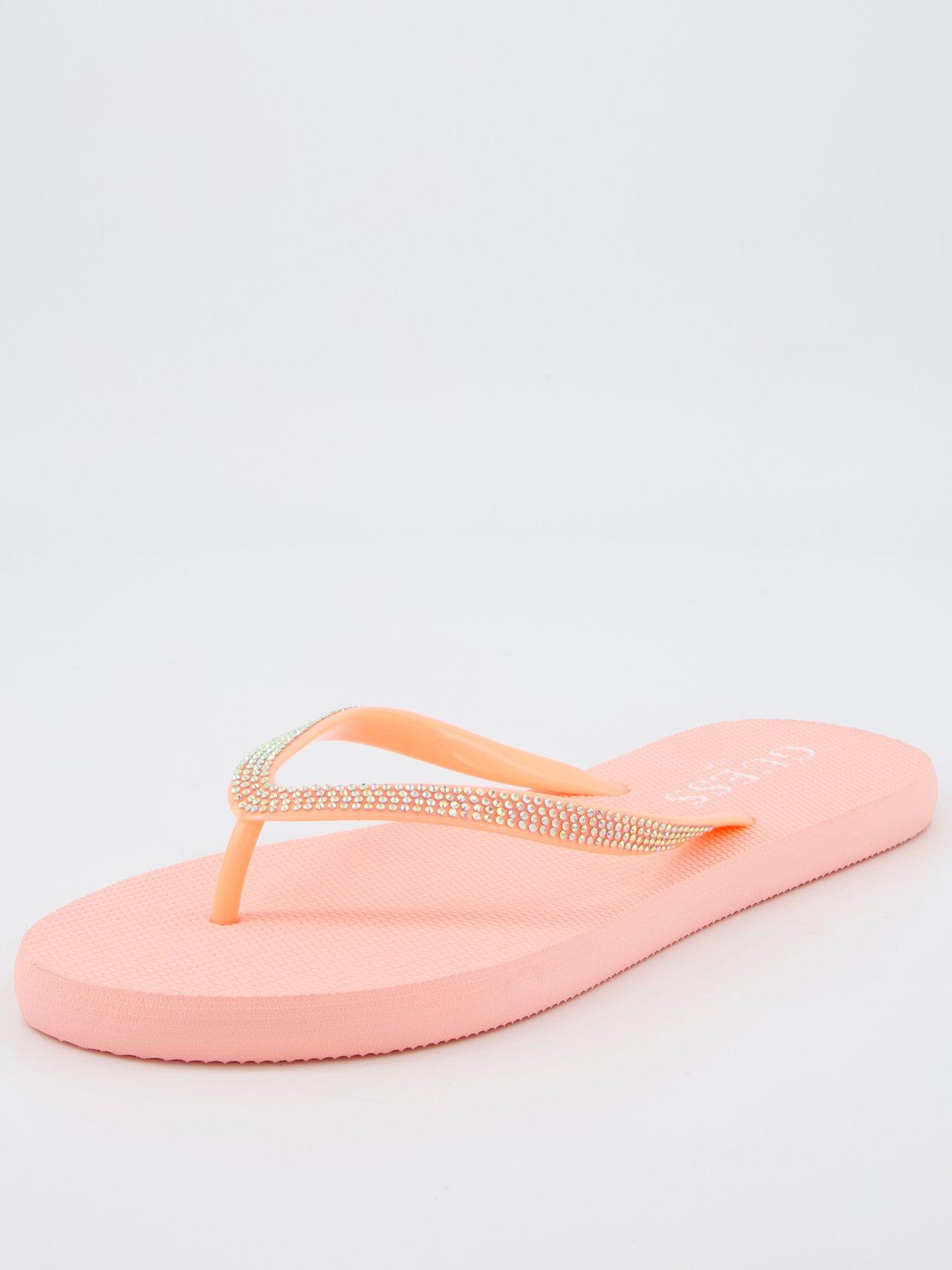 undefined Sparkly Flipflop - Orange