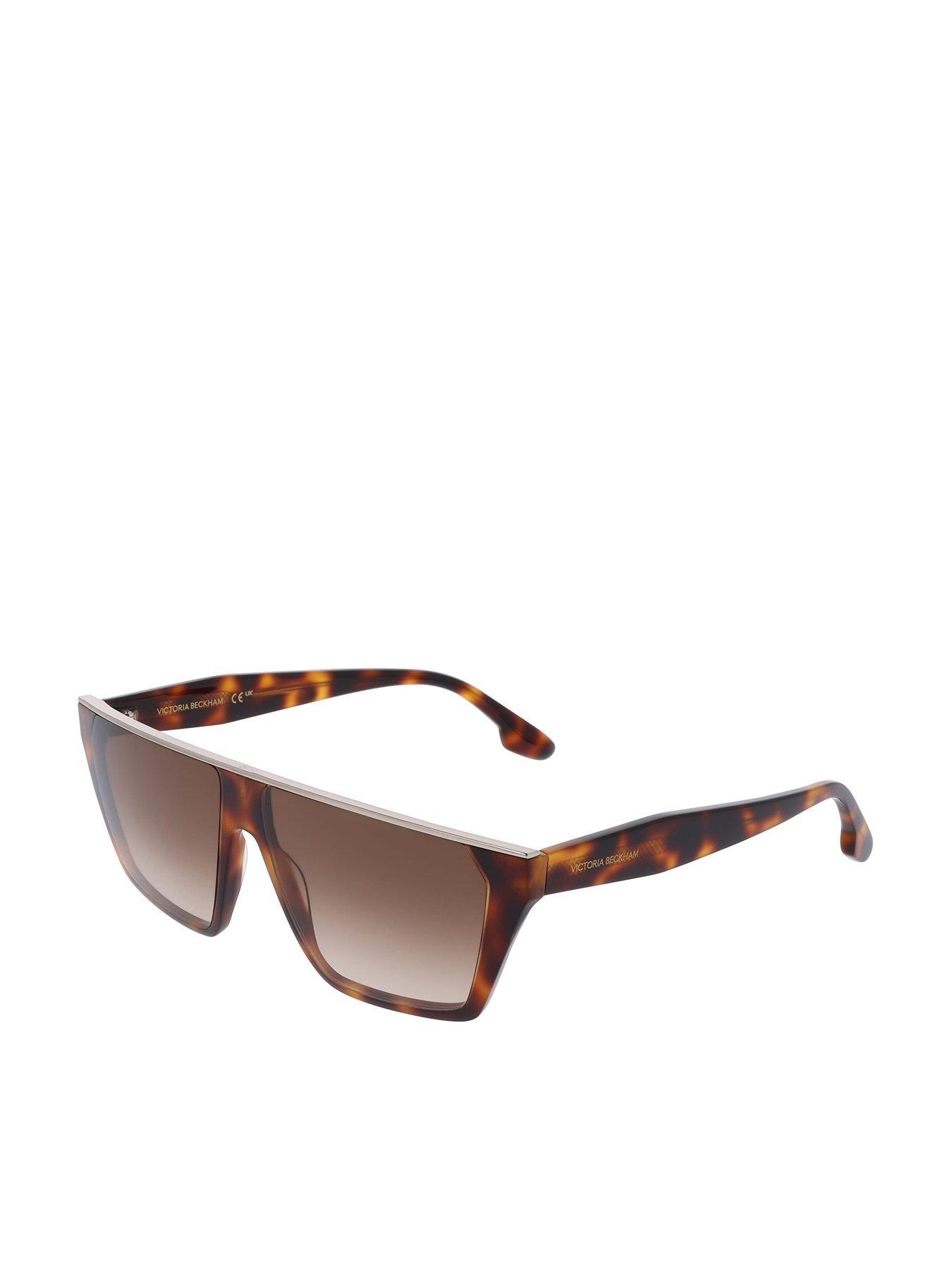 VICTORIA BECKHAM Vb683S Modified Rectangle Acetate Sunglasses - Brown