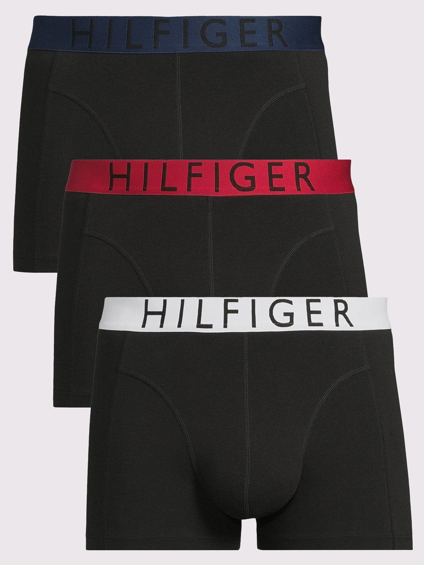 undefined 3 Pack Contrast Waistband Trunks - Multi