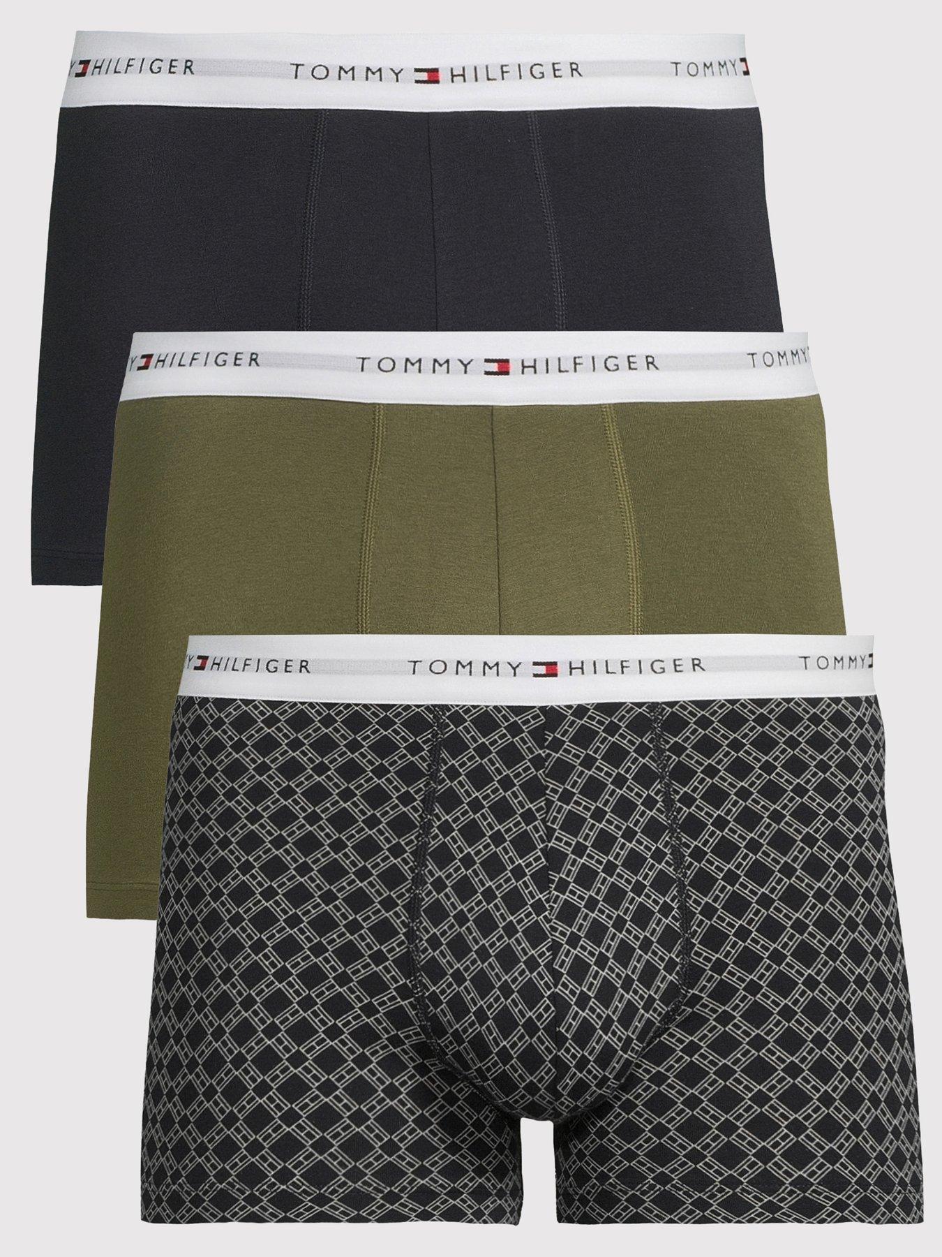 undefined 3 Pack Print Plain Mix Trunks - Dark Multi