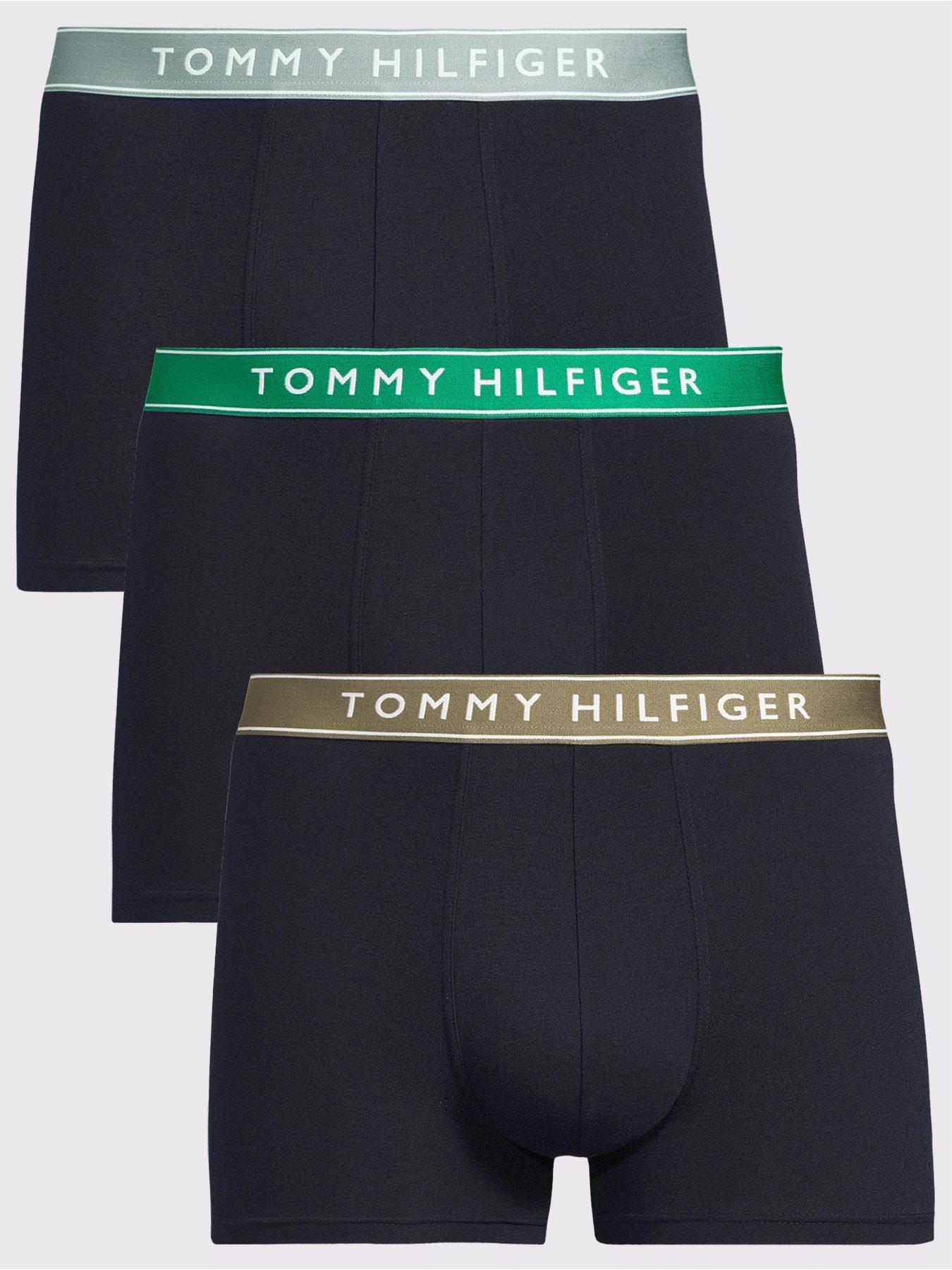 undefined 3 Pack Contrast Waistband Trunks - Multi
