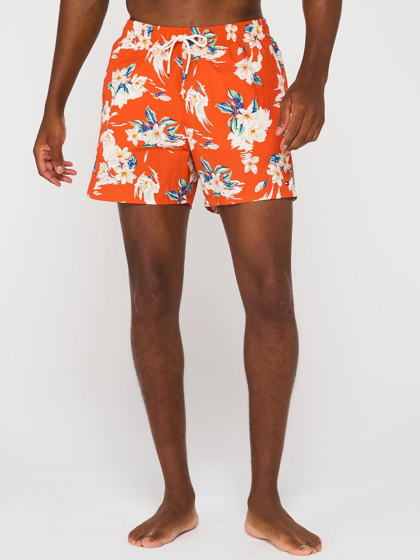 undefined Medium Drawstring Floral Print Swimshorts - Bright Floral