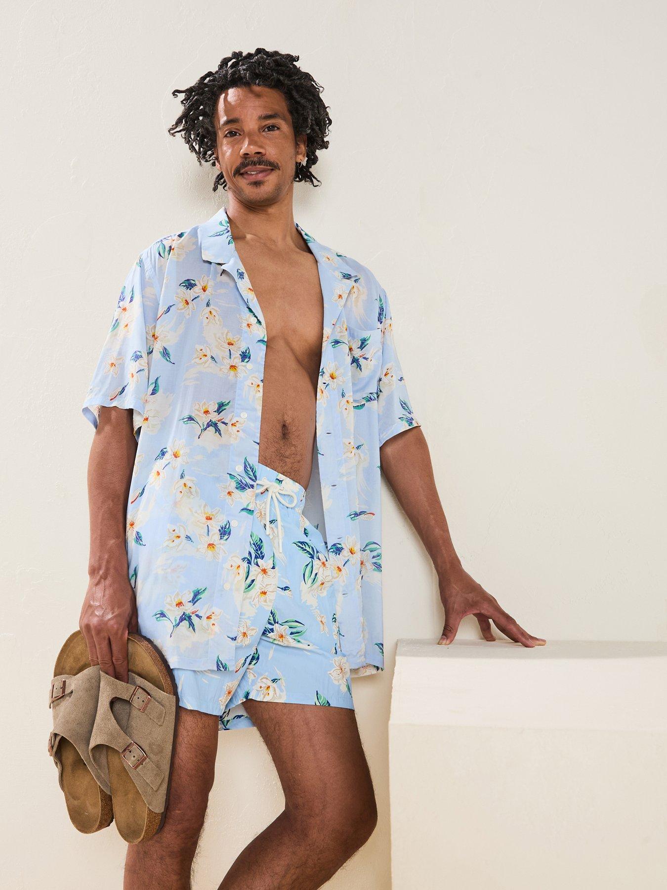 undefined Medium Drawstring Floral Print Swimshorts - Bright Floral
