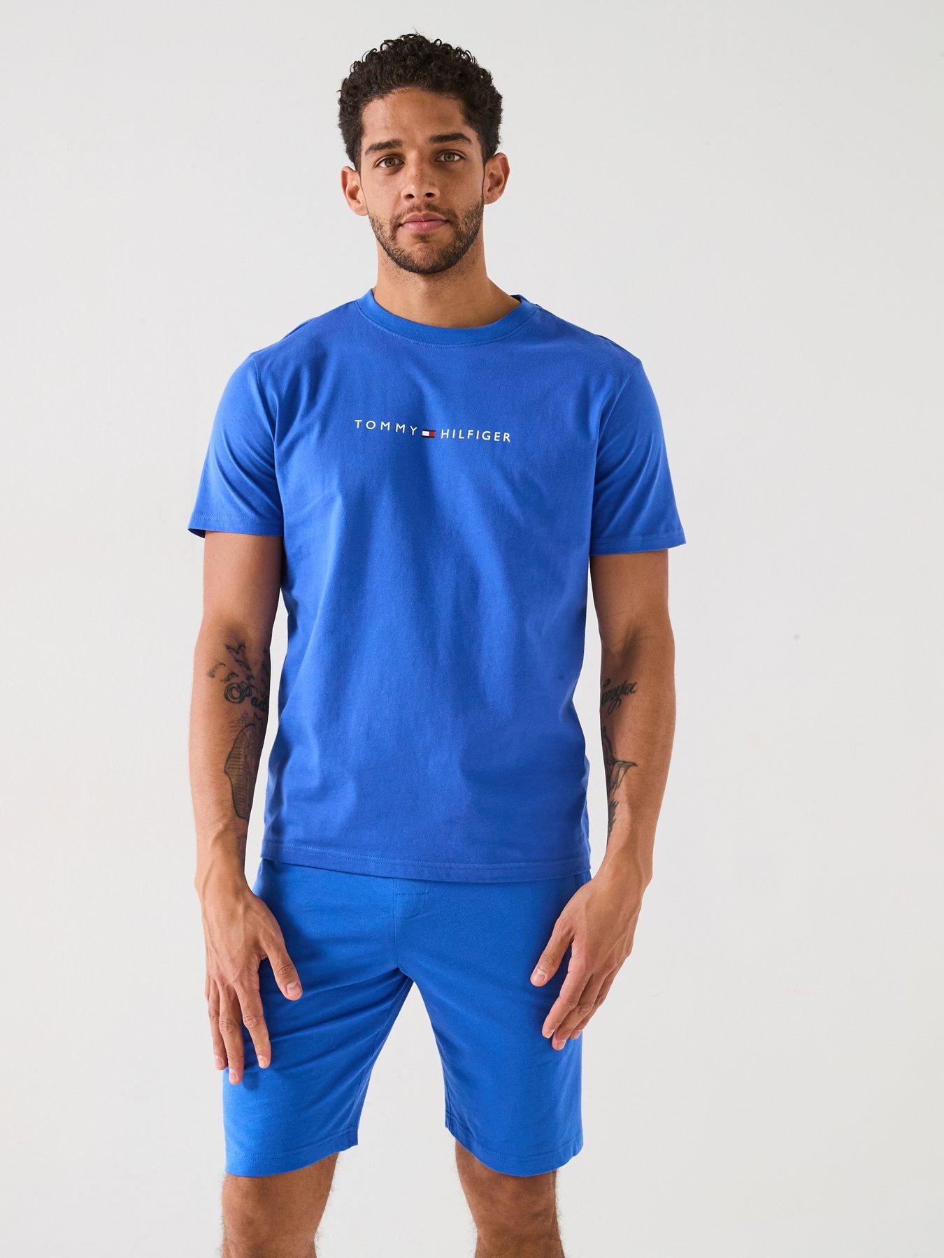undefined Short Sleeve Loungewear T-shirt - Blue