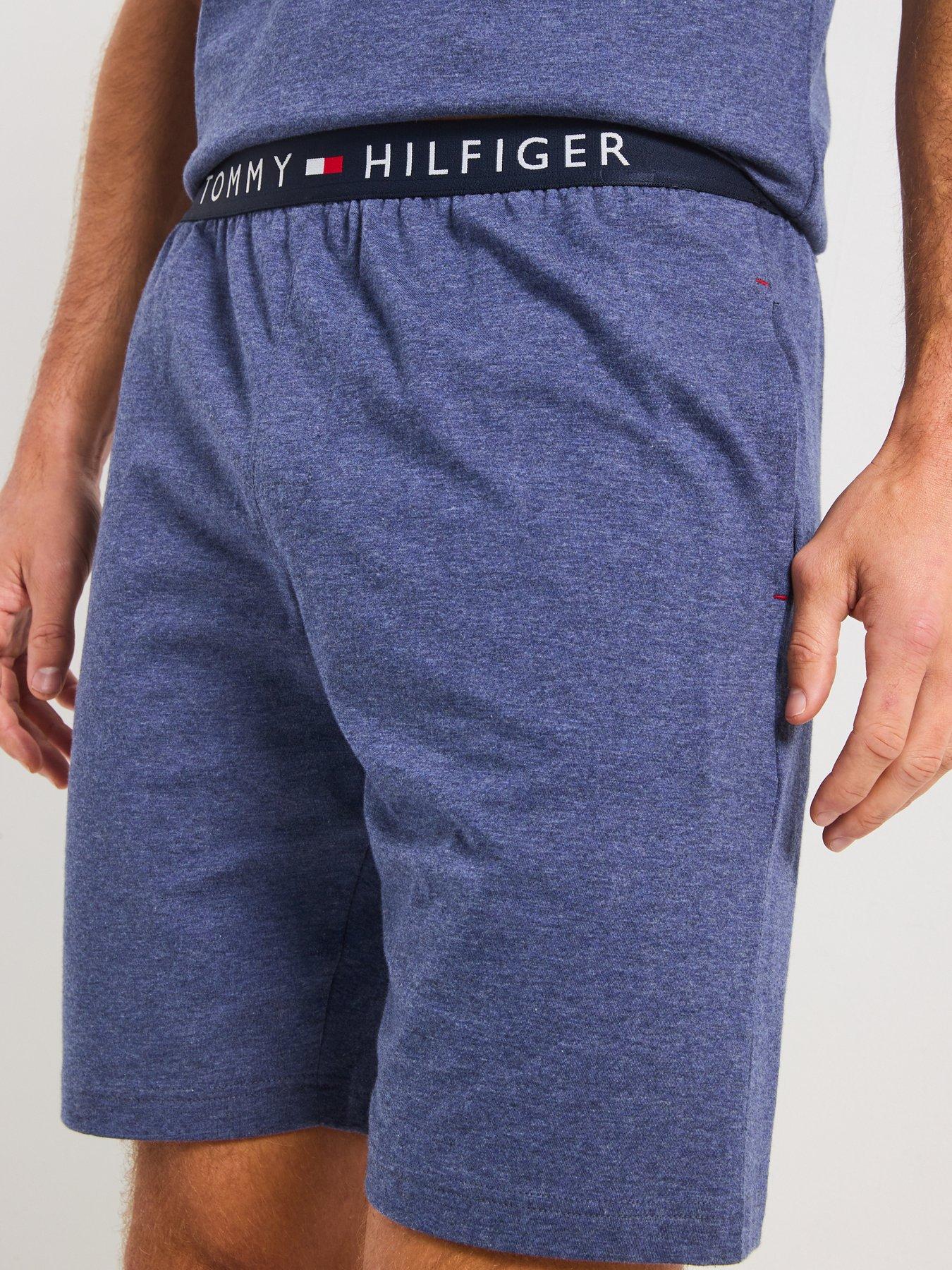 Image 4 of 4 of Tommy Hilfiger Jersey Short Loungewear Bottoms - Navy