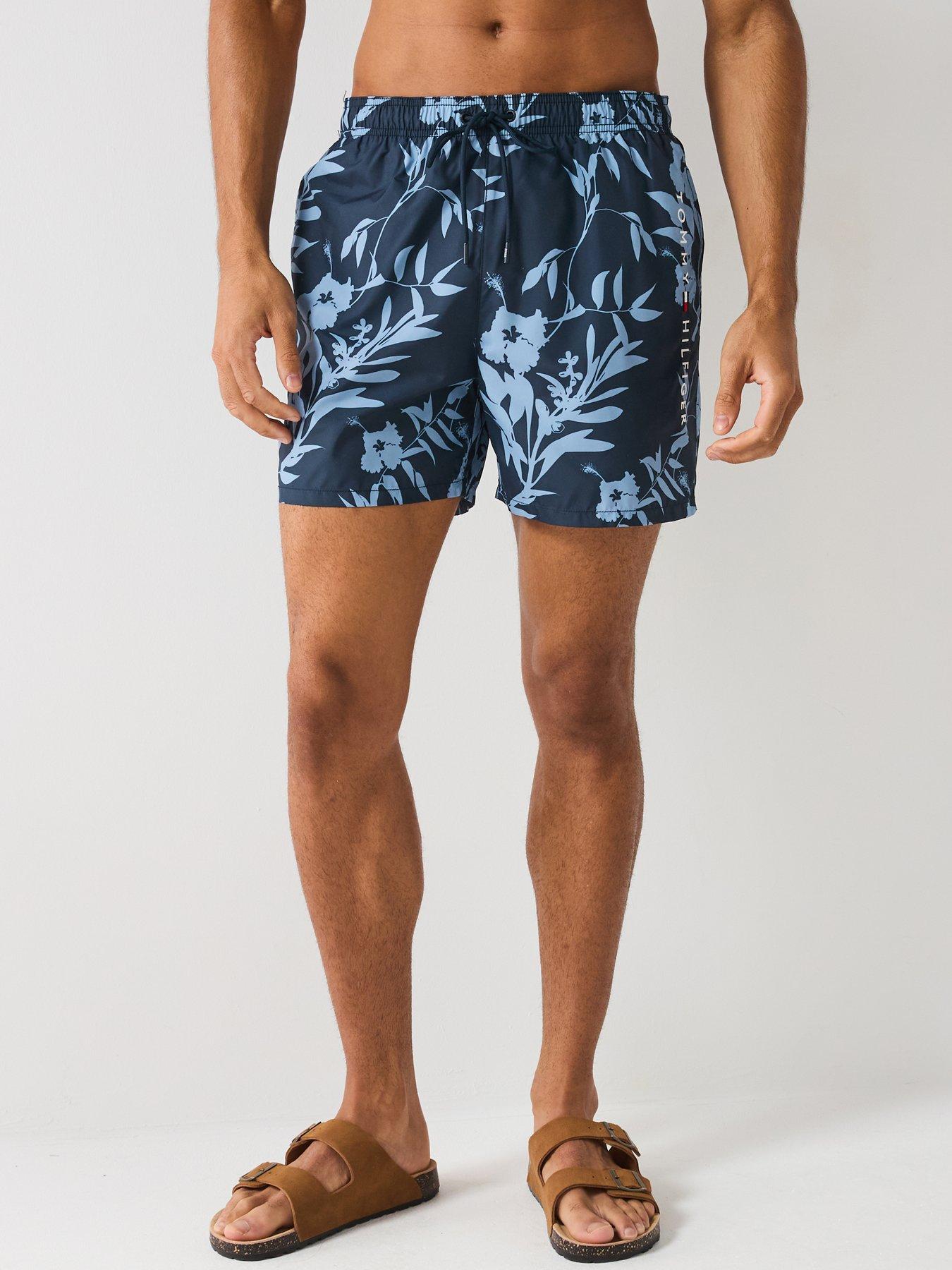 undefined Medium Drawstring Floral Print Swim Shorts - Dark Floral