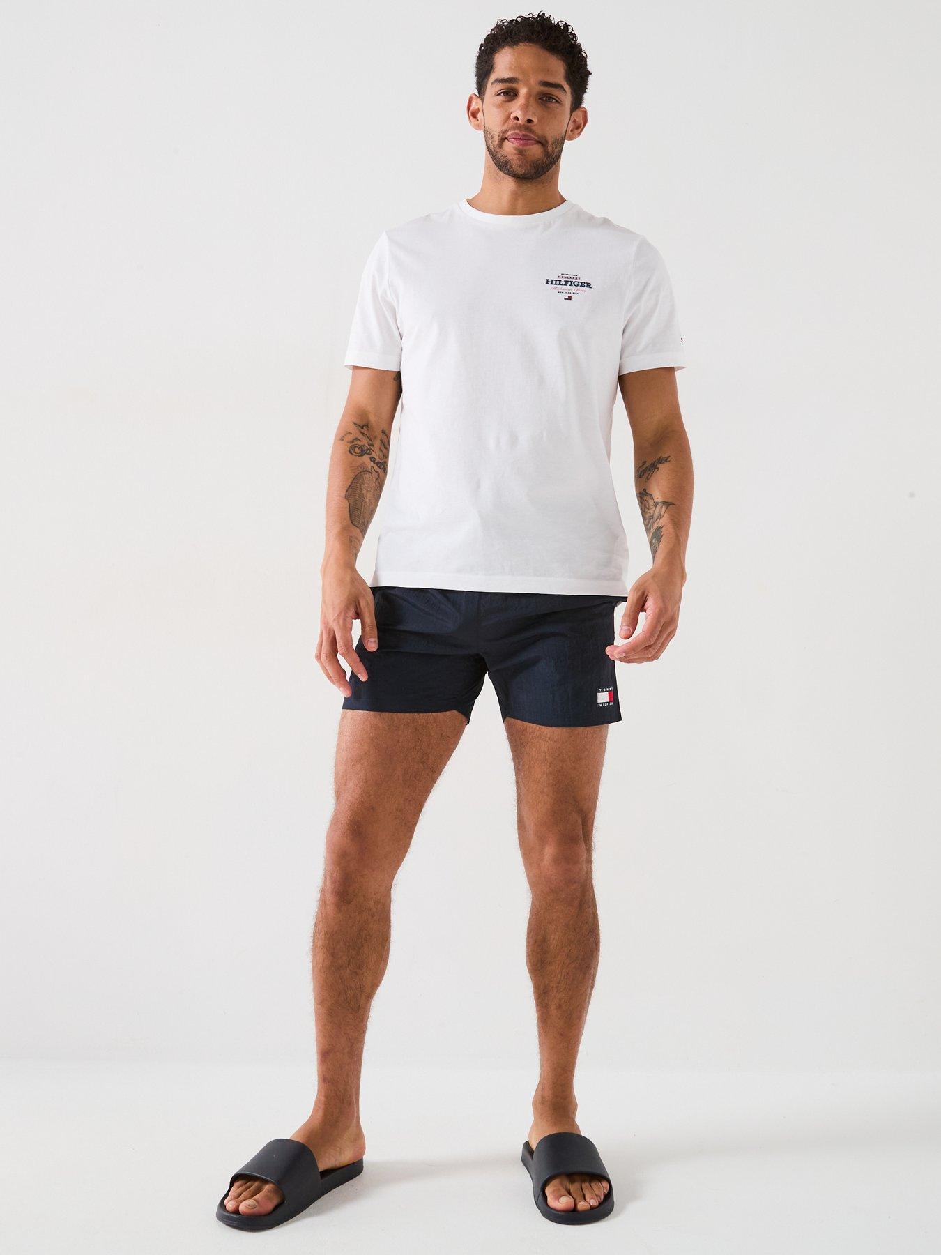 Image 3 of 6 of Tommy Hilfiger Medium Drawstring Swim Shorts - Navy