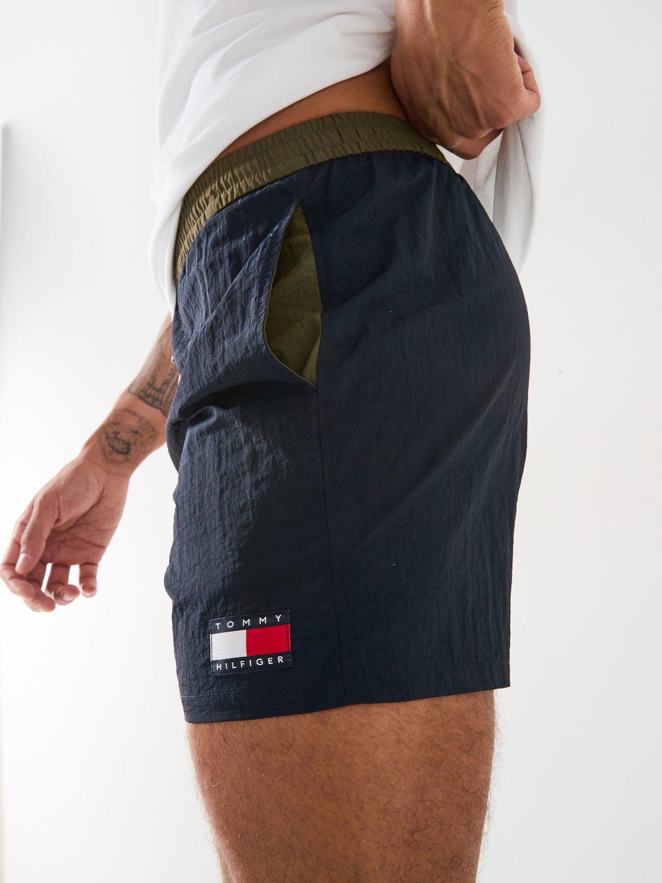 Image 4 of 6 of Tommy Hilfiger Medium Drawstring Swim Shorts - Navy